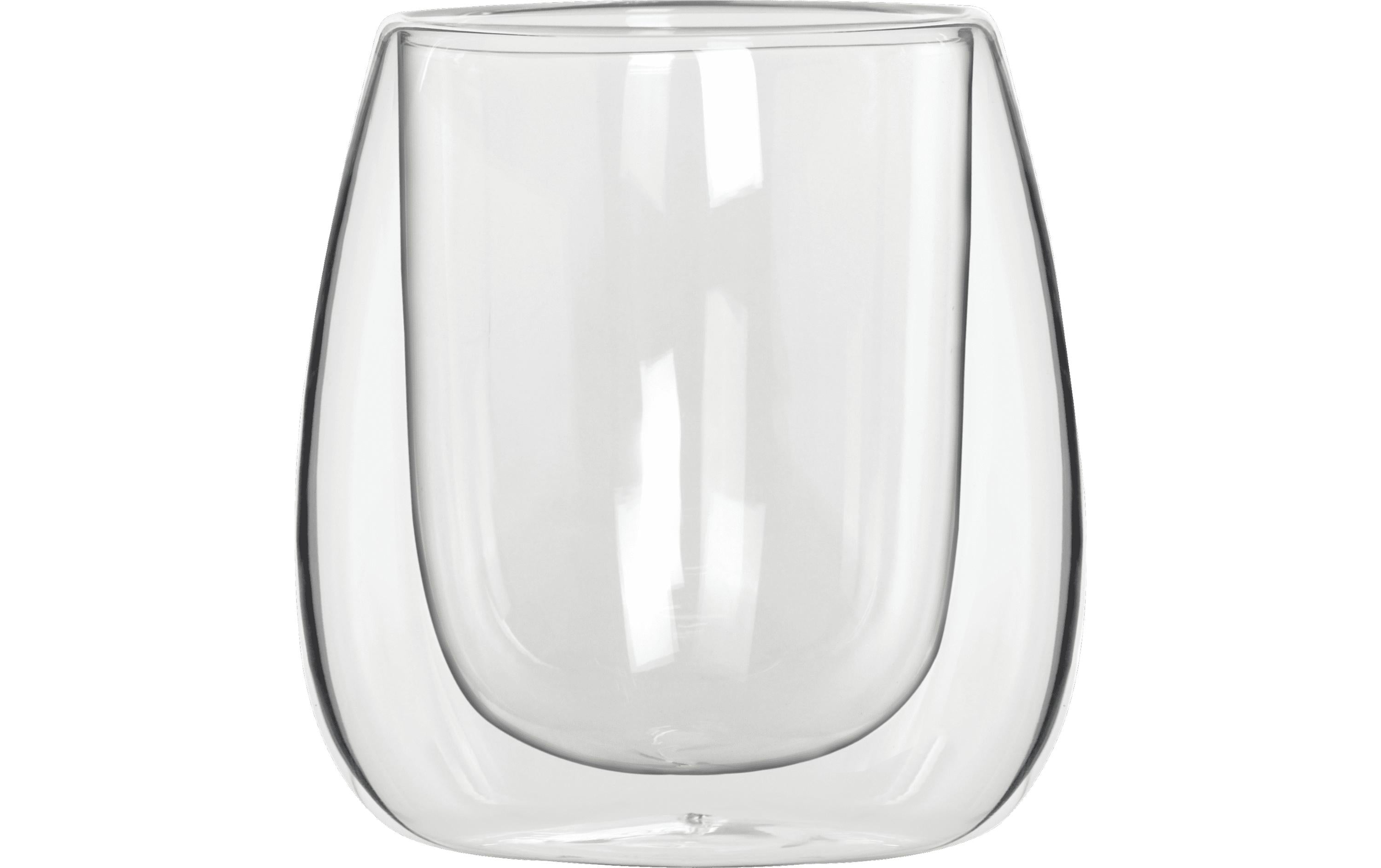 Bialetti Becher Verona 80 ml, 2 Stück, Transparent