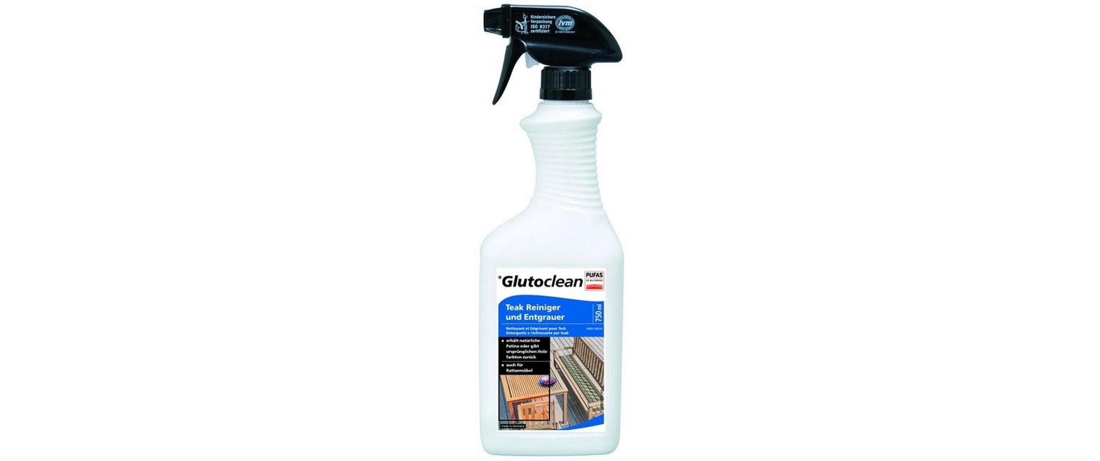 Glutoclean Teak Reiniger und Entgrauer 0.75 l, 1 Stück