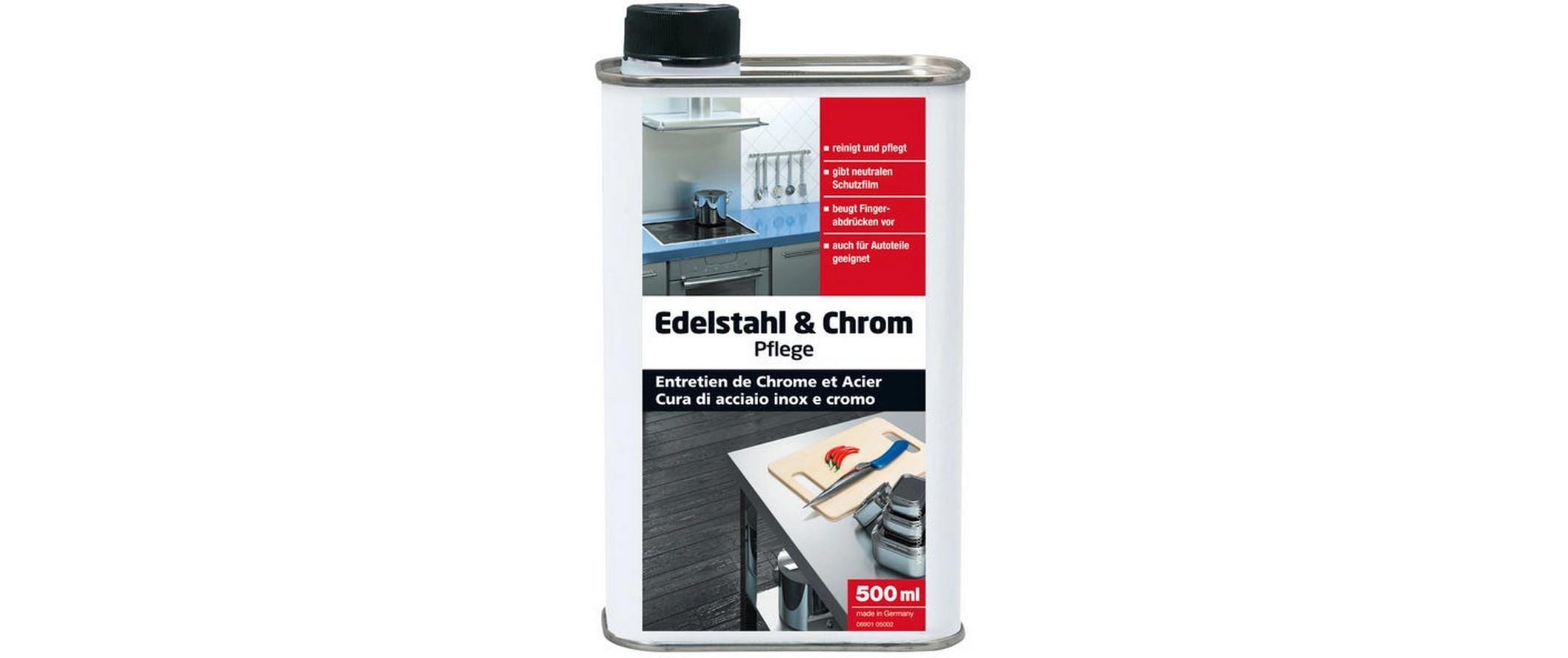 Glutoclean Edelstahl- + Chrompflege 500 ml