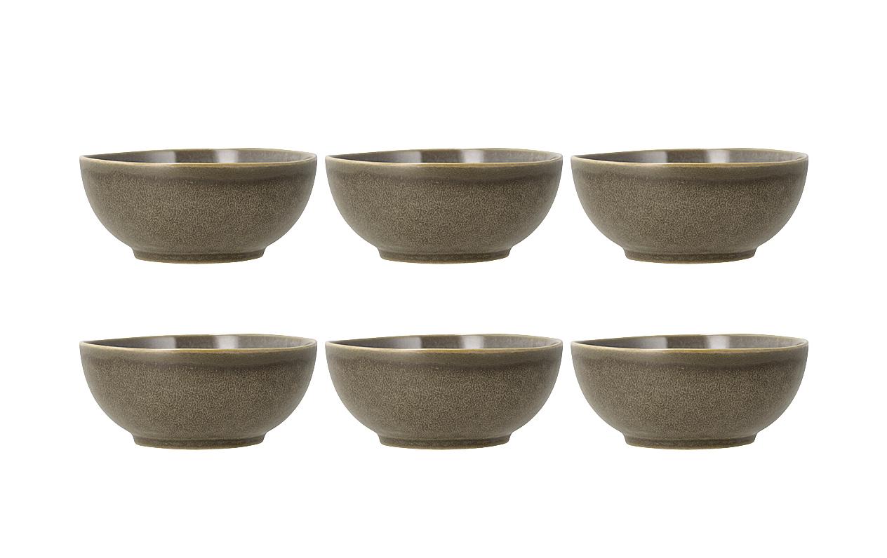 Villa Collection Schale Shoku 12.5 cm, 6 Stück, Braun