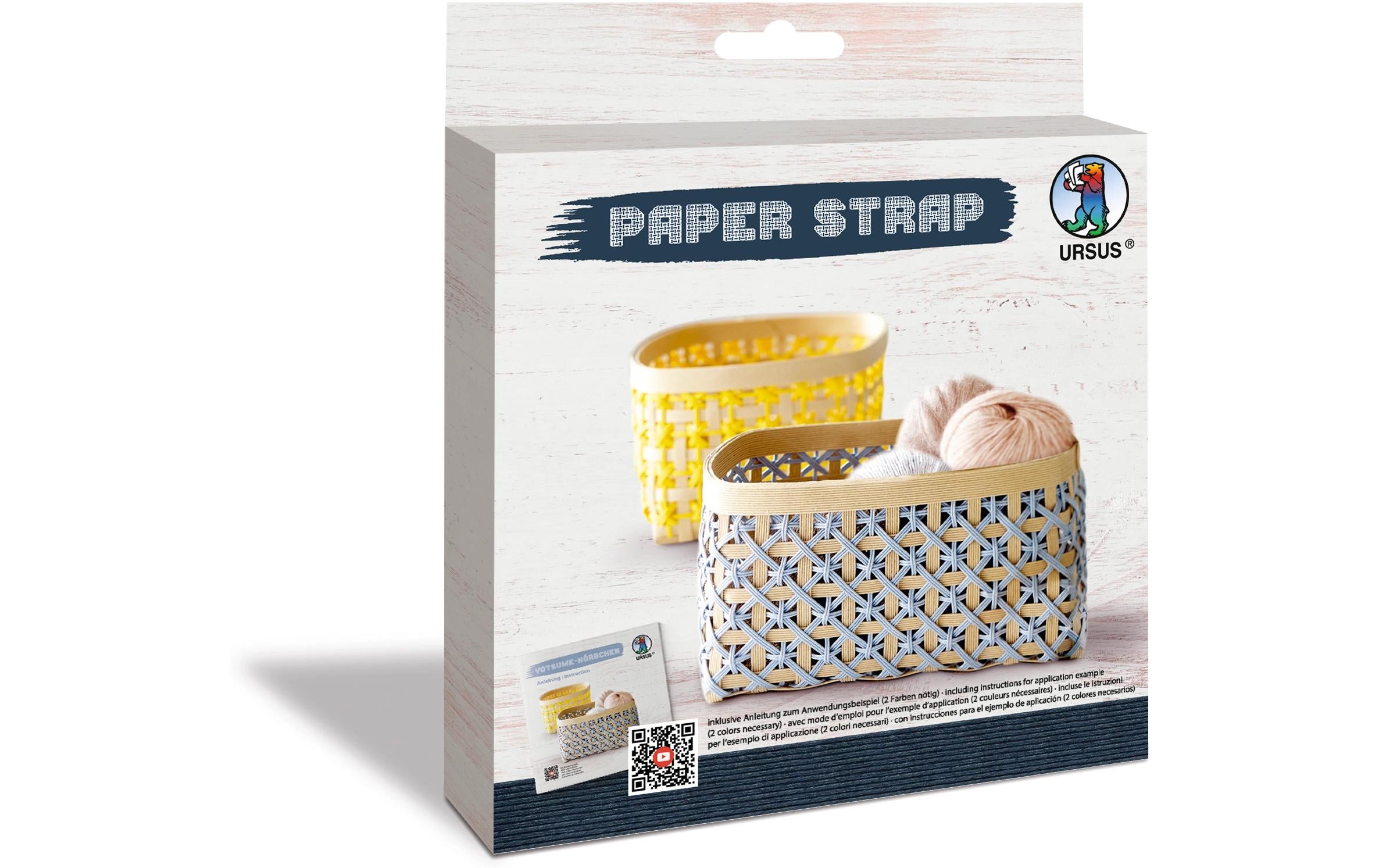URSUS Bastelpapier Kamihimo 15 mm x 15 m, Nachtblau