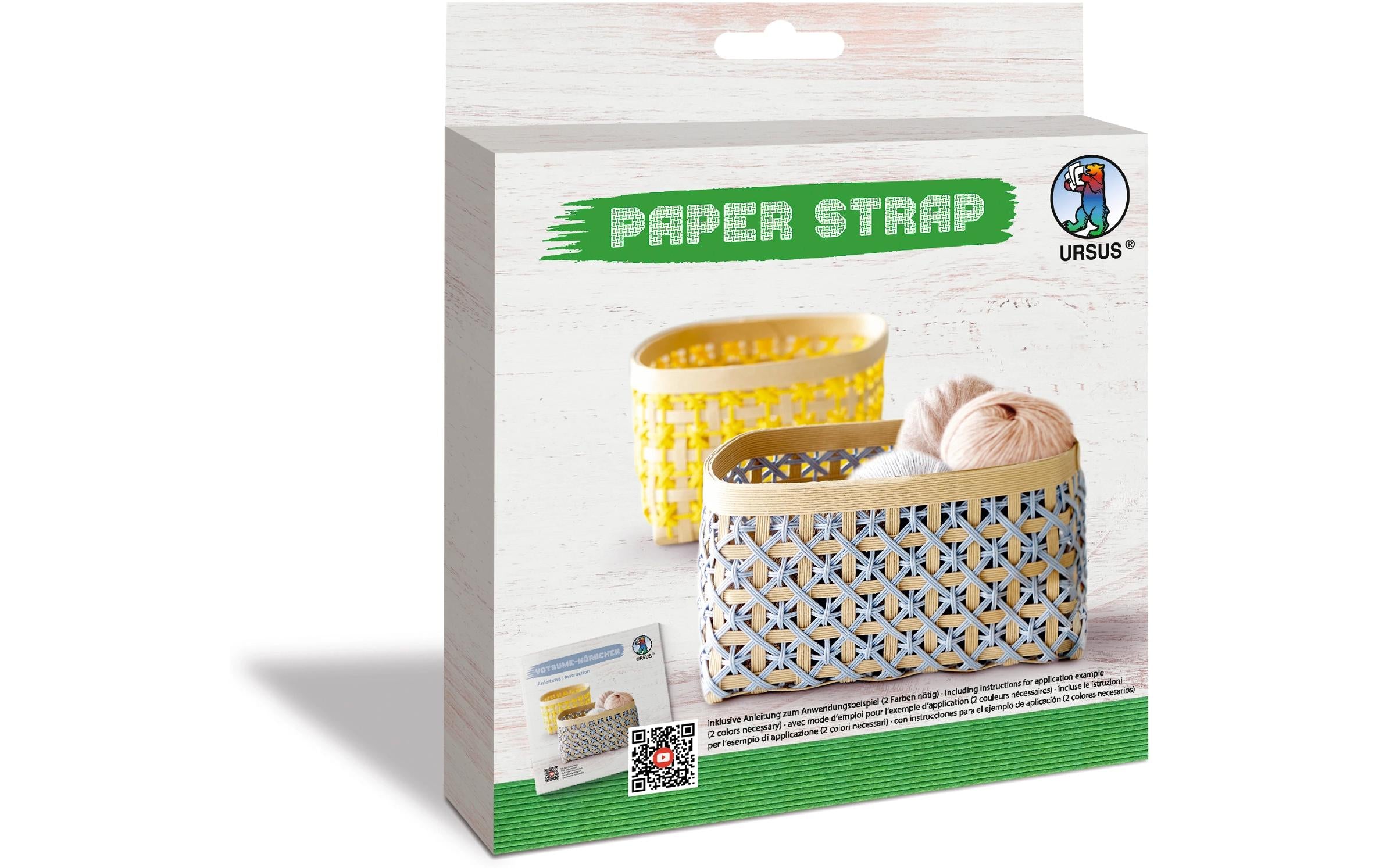 URSUS Bastelpapier Kamihimo 15 mm x 15 m, Grasgrün