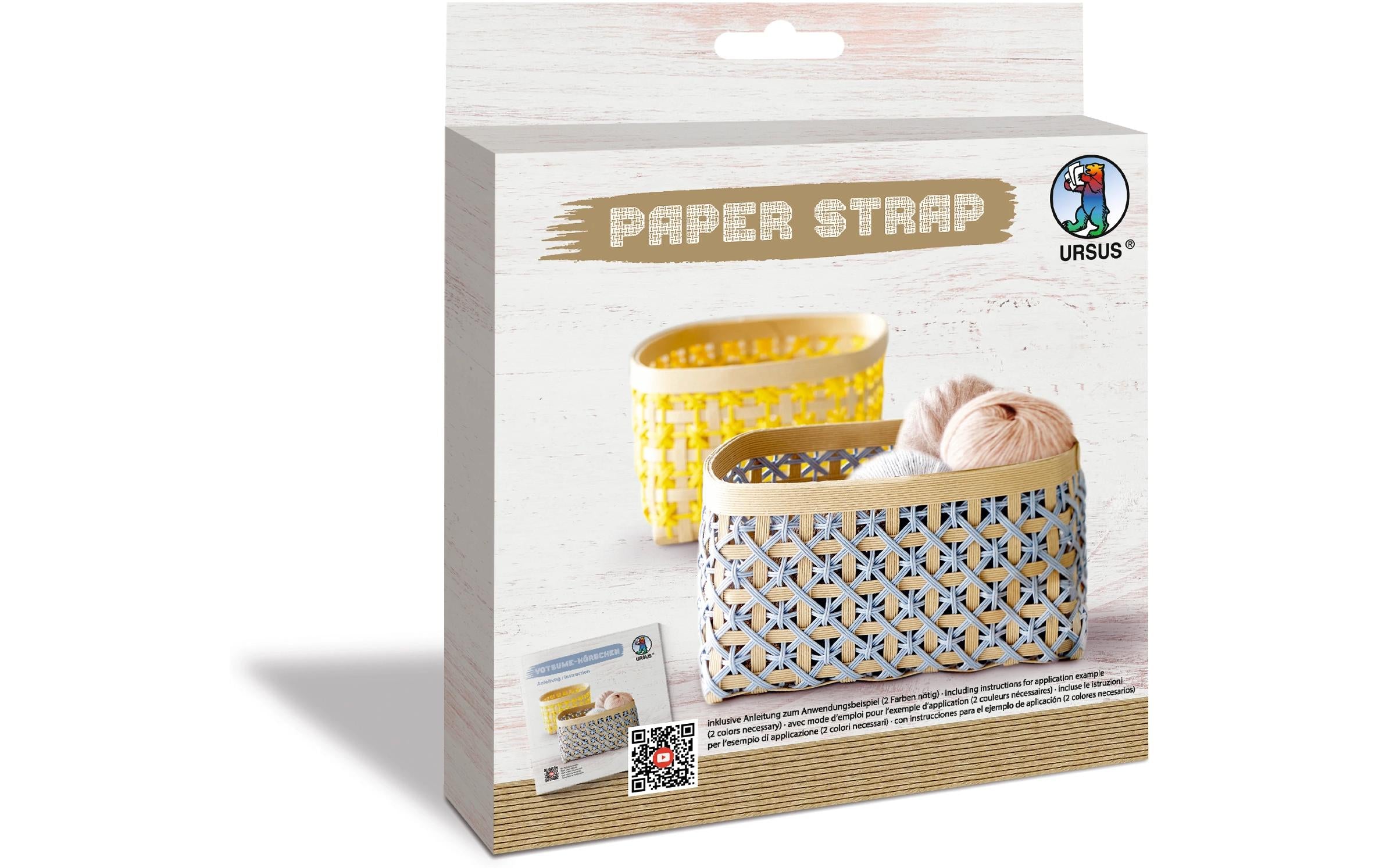 URSUS Bastelpapier Kamihimo 15 mm x 15 m, Hellbraun