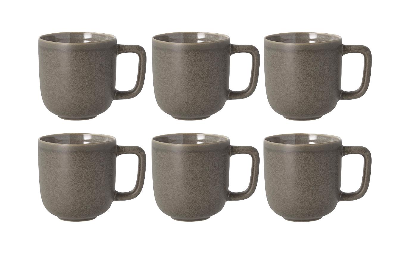 Villa Collection Kaffeetasse Shoku 230 ml, 6 Stück, Braun