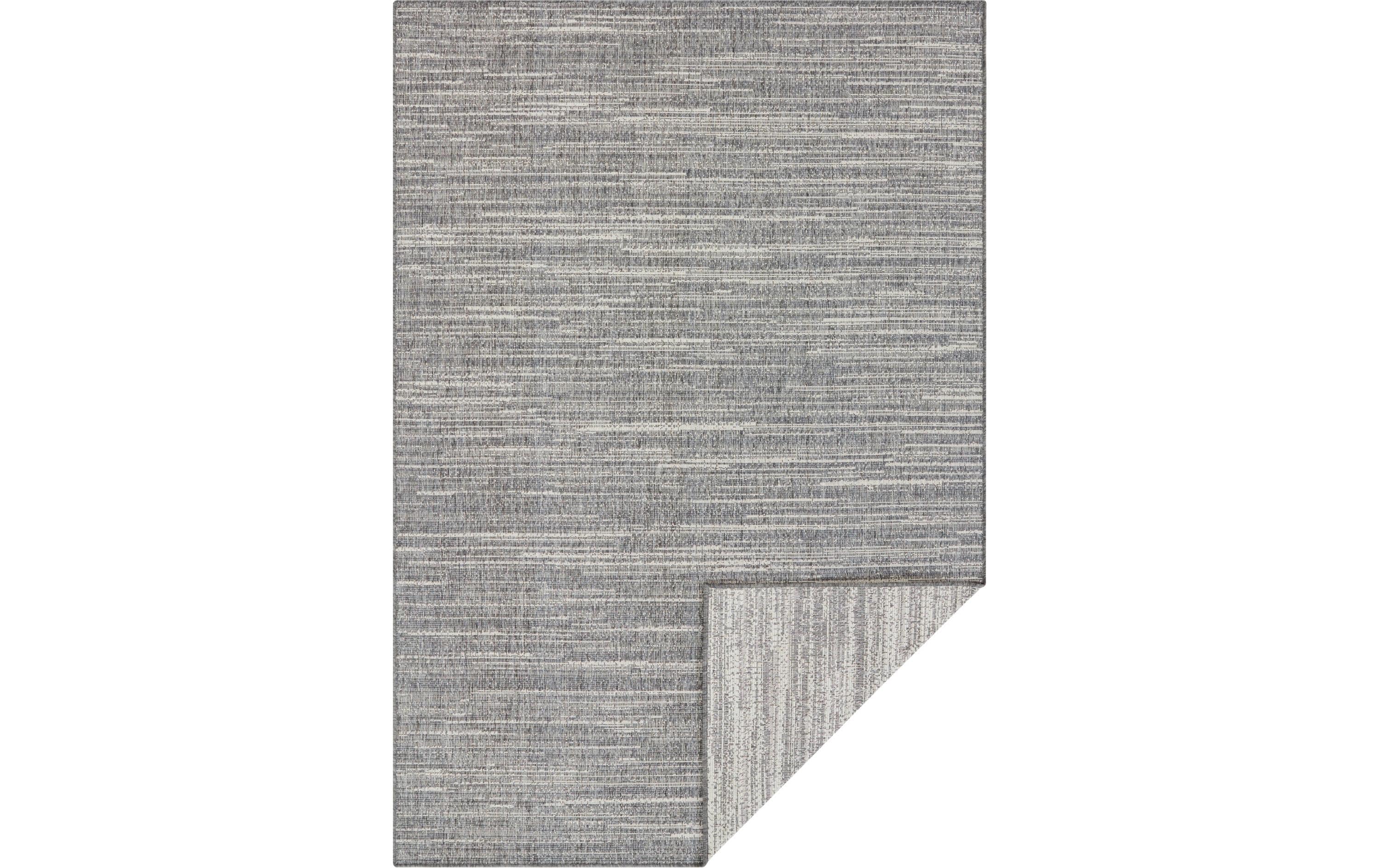 Elle Decoration Teppich Melange 80 x 150 cm, Silver