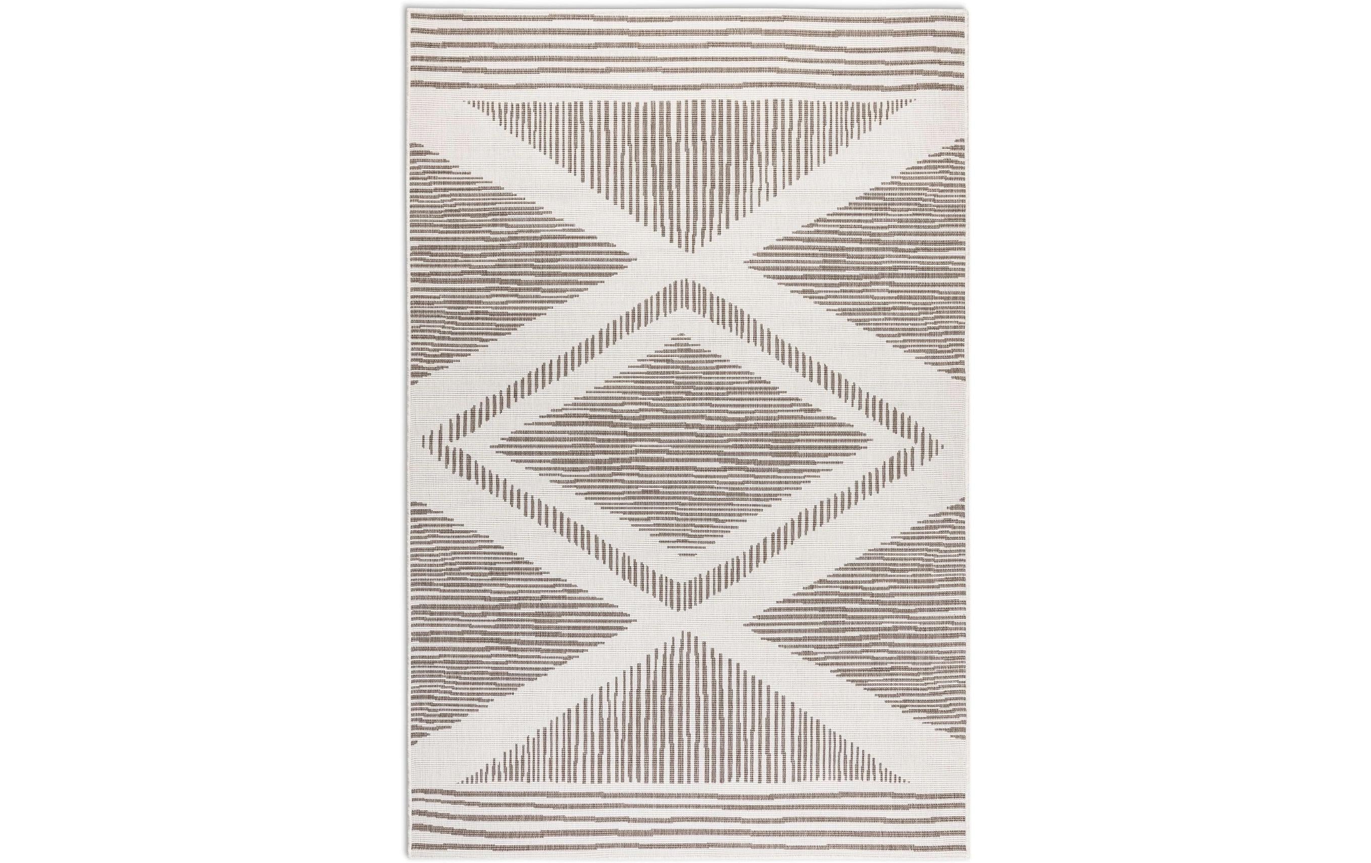 Elle Decoration Teppich Rhombus 120 x 170 cm, Linen