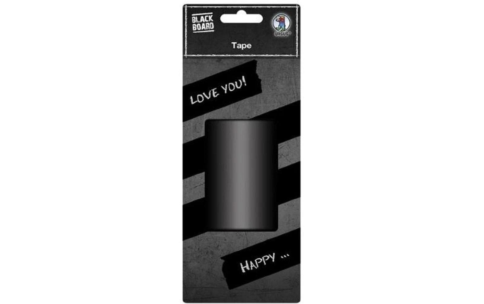 URSUS Klebeband Blackboard 75 mm x 5 m, Schwarz