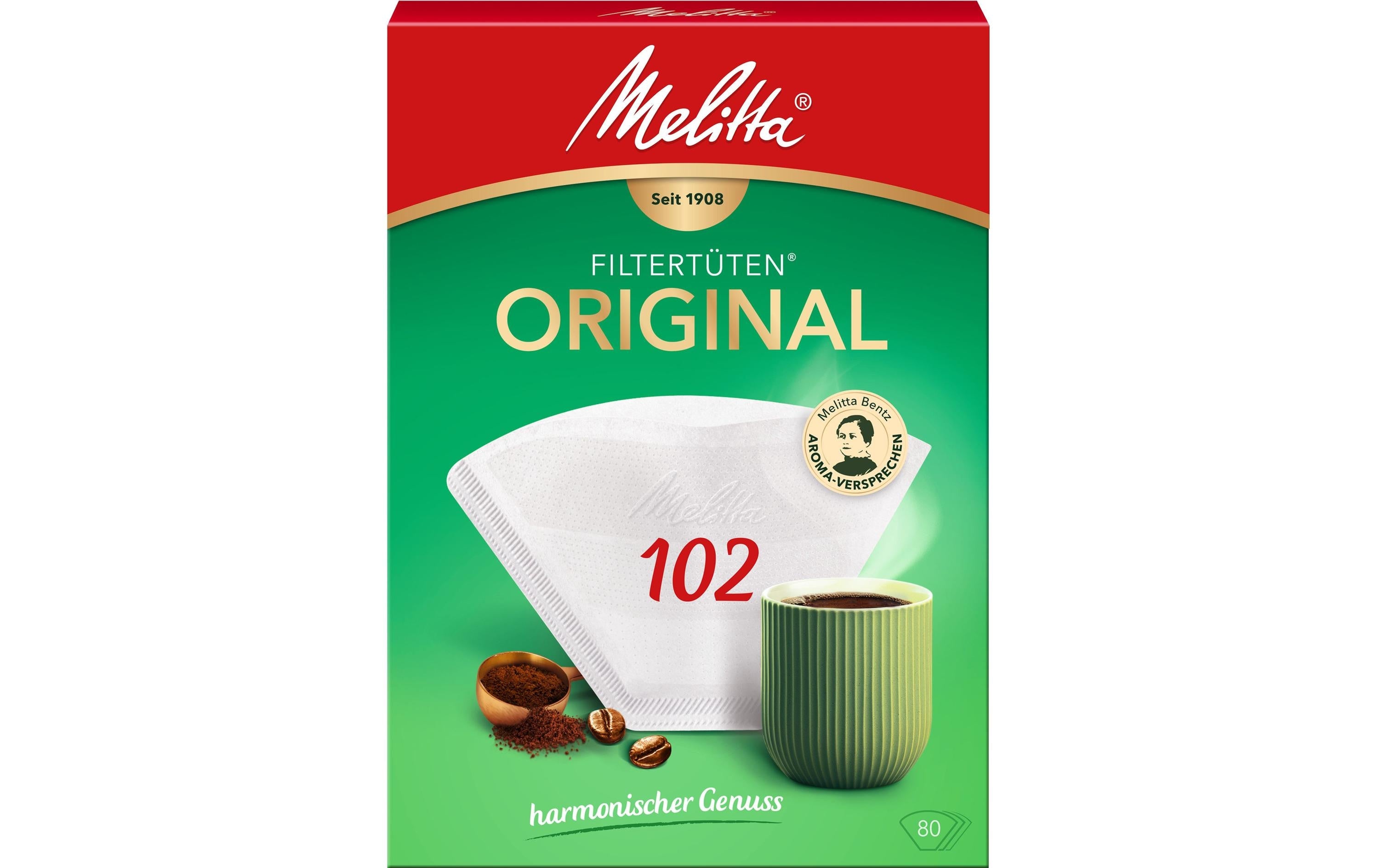 Melitta Filtertüte Original 102, 80 Stück
