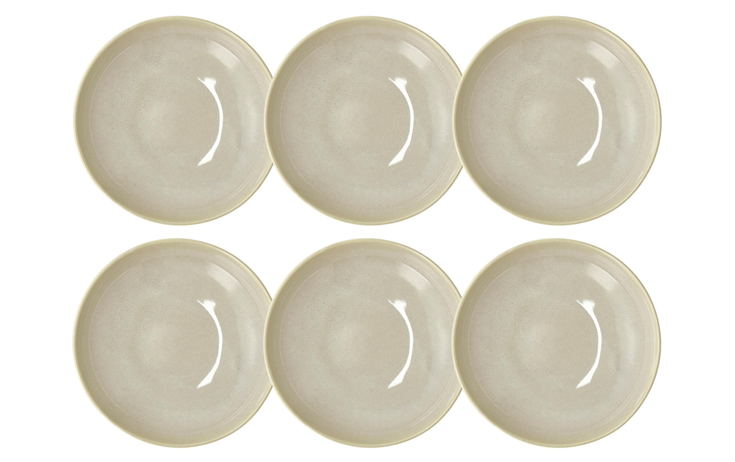 Villa Collection Suppen- & Pastateller Shoku Ø 21 cm, 6 Stück, Beige