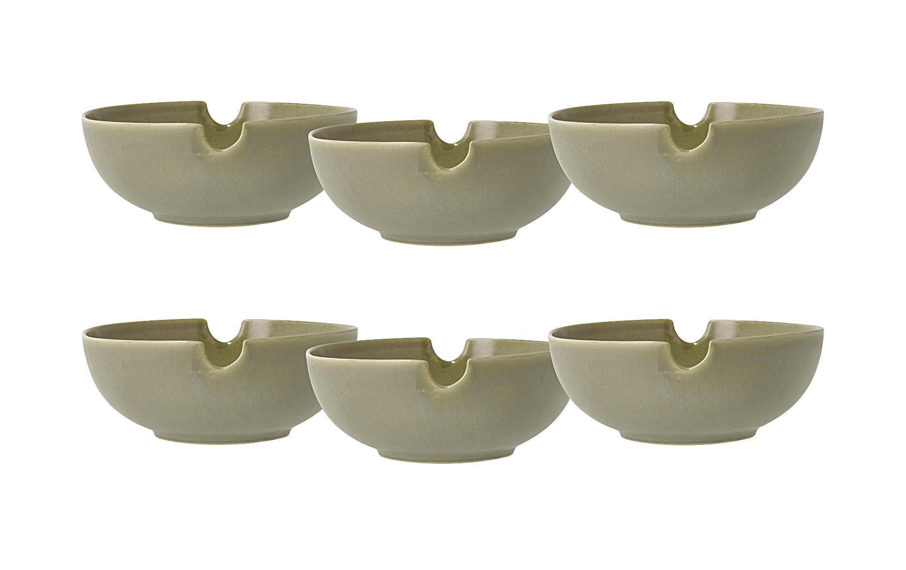 Villa Collection Ramenschale Shoku 18.5 cm, 6 Stück, Grün