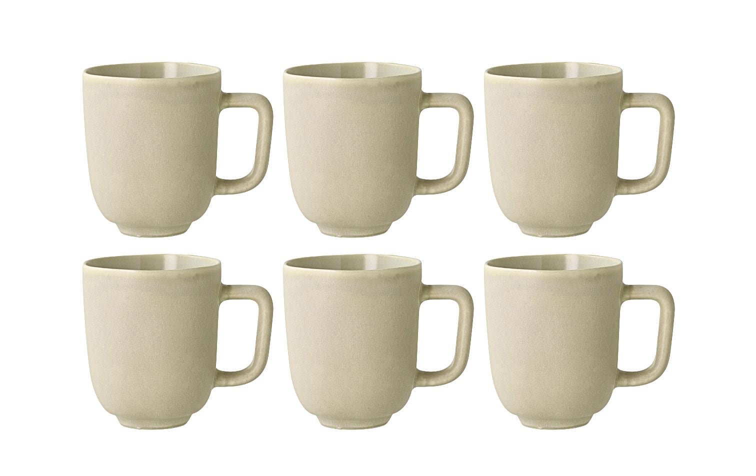 Villa Collection Kaffeetasse Shoku 330 ml, 6 Stück, Beige