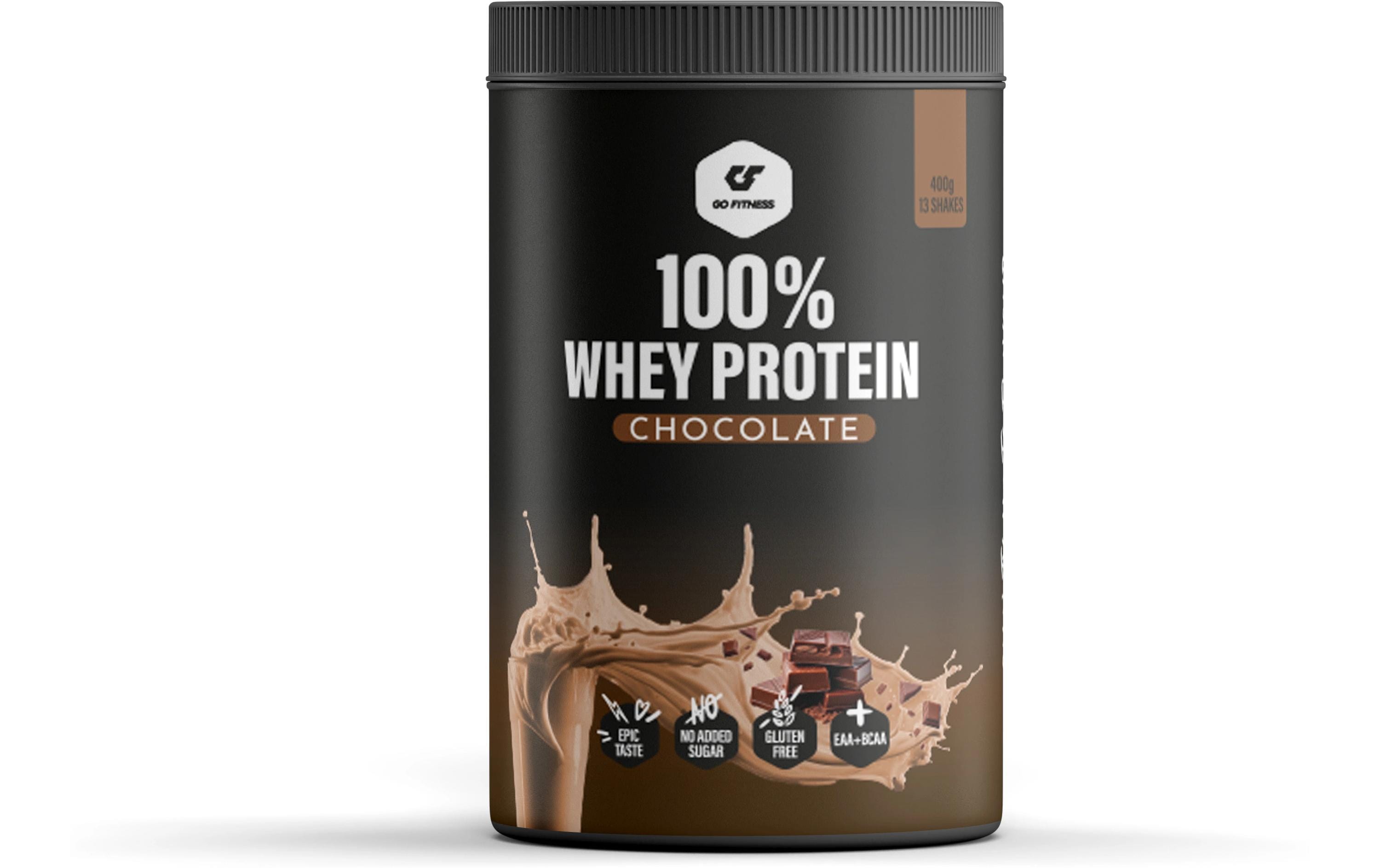 Go Fitness Pulver 100% Whey Protein Schokolade 400 g