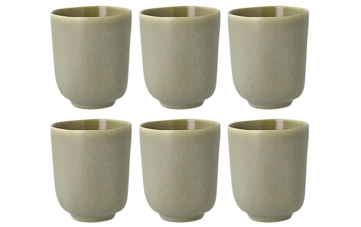 Villa Collection Kaffeebecher Shoku 330 ml, 6 Stück, Grün
