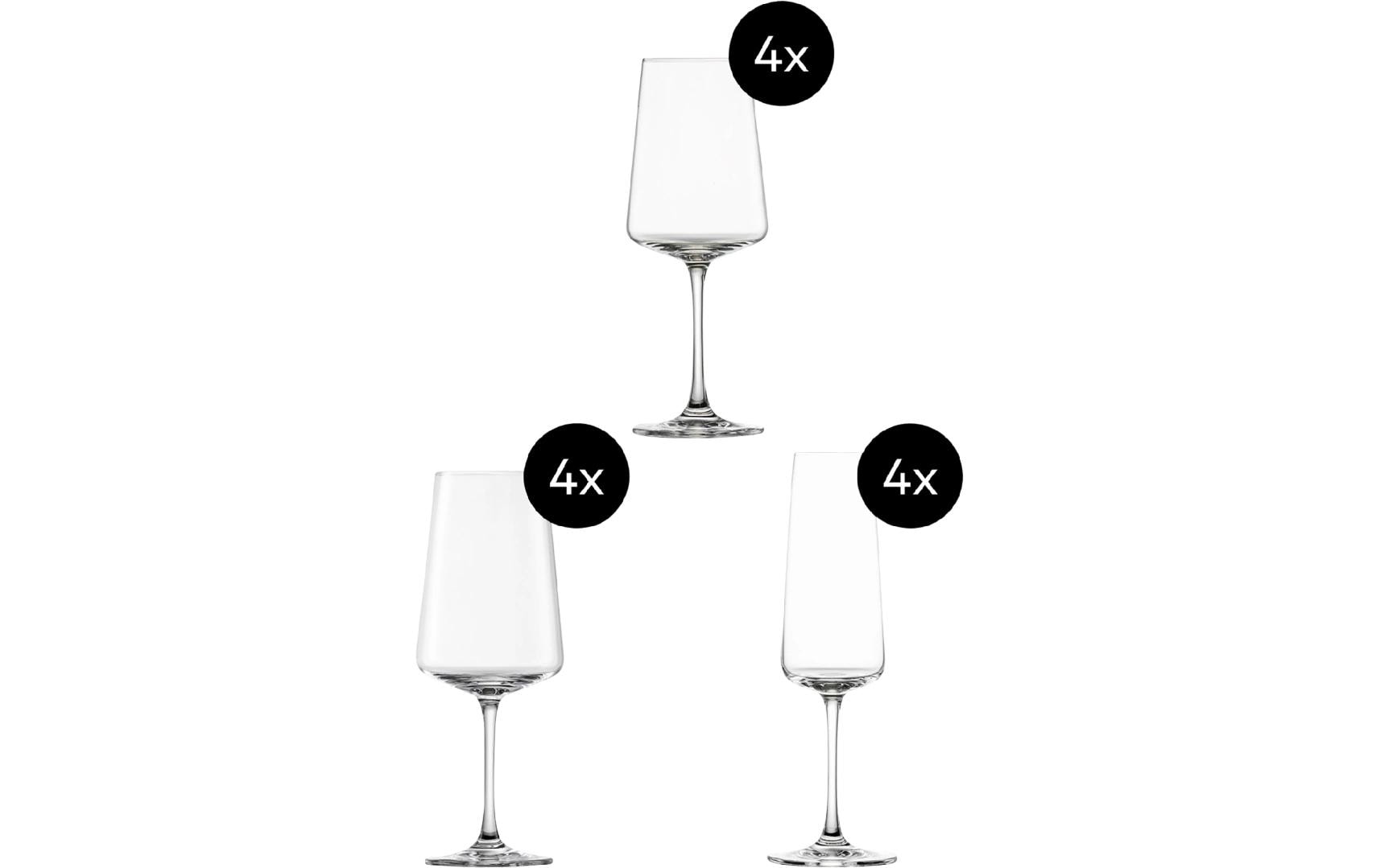 Schott Zwiesel Weingläser-Set Mio Vino 380 ml, 12 Stück, Transparent