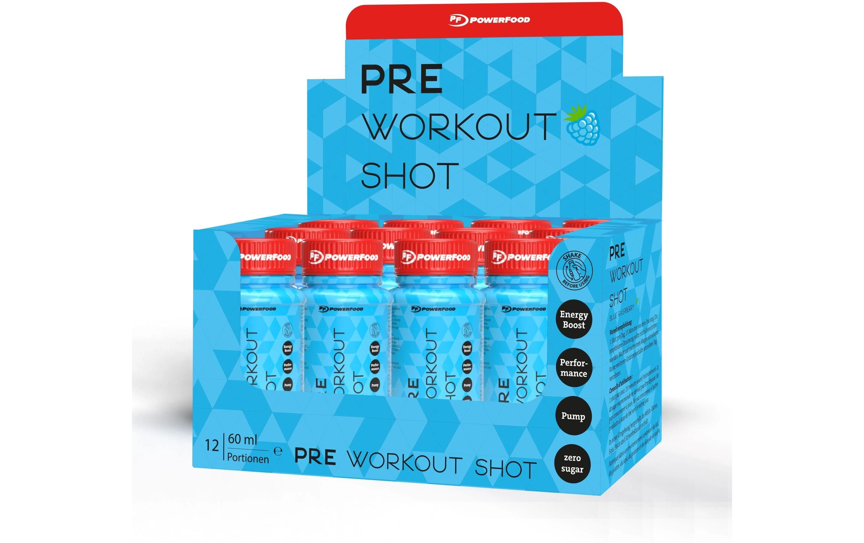 PowerFood One Shot Pre-Workout 12 x 60 ml