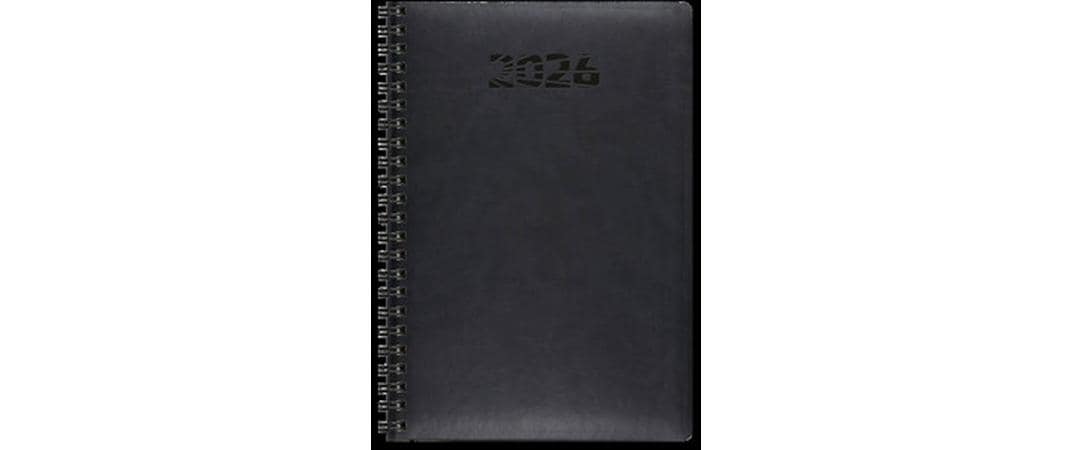 Simplex Wochenagenda Simply Flex 15 x 21 cm, 2026, Schwarz