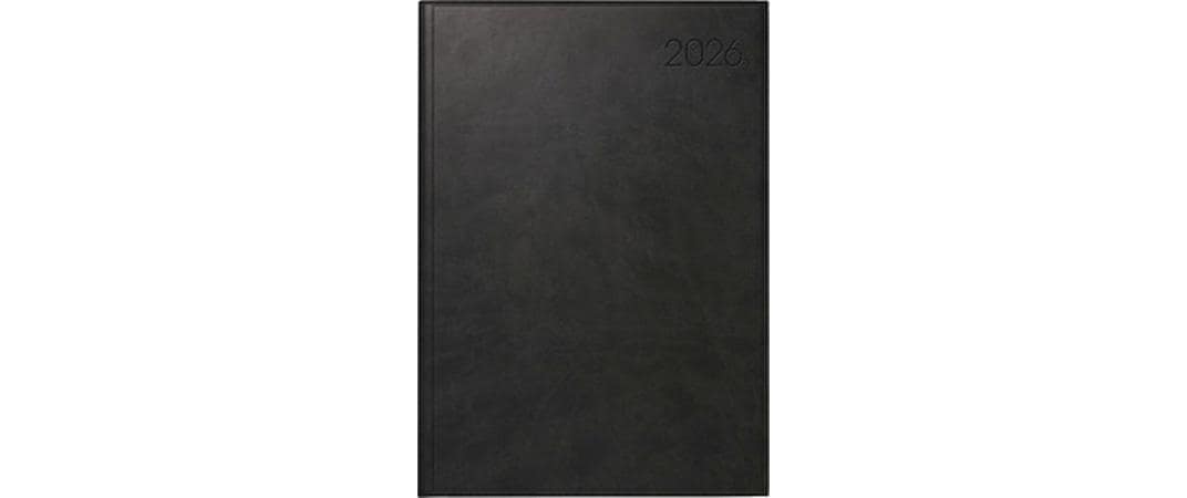 Simplex Wochenagenda Roma 17 x 24 cm, 2026, Schwarz