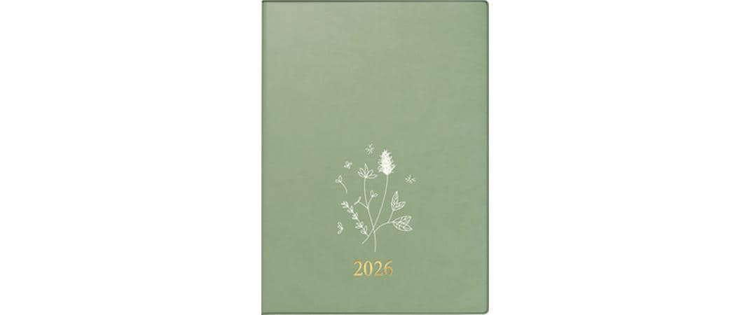 Simplex Wochenagenda Ladytimer 10 x 14 cm, 2026, Olivgrün