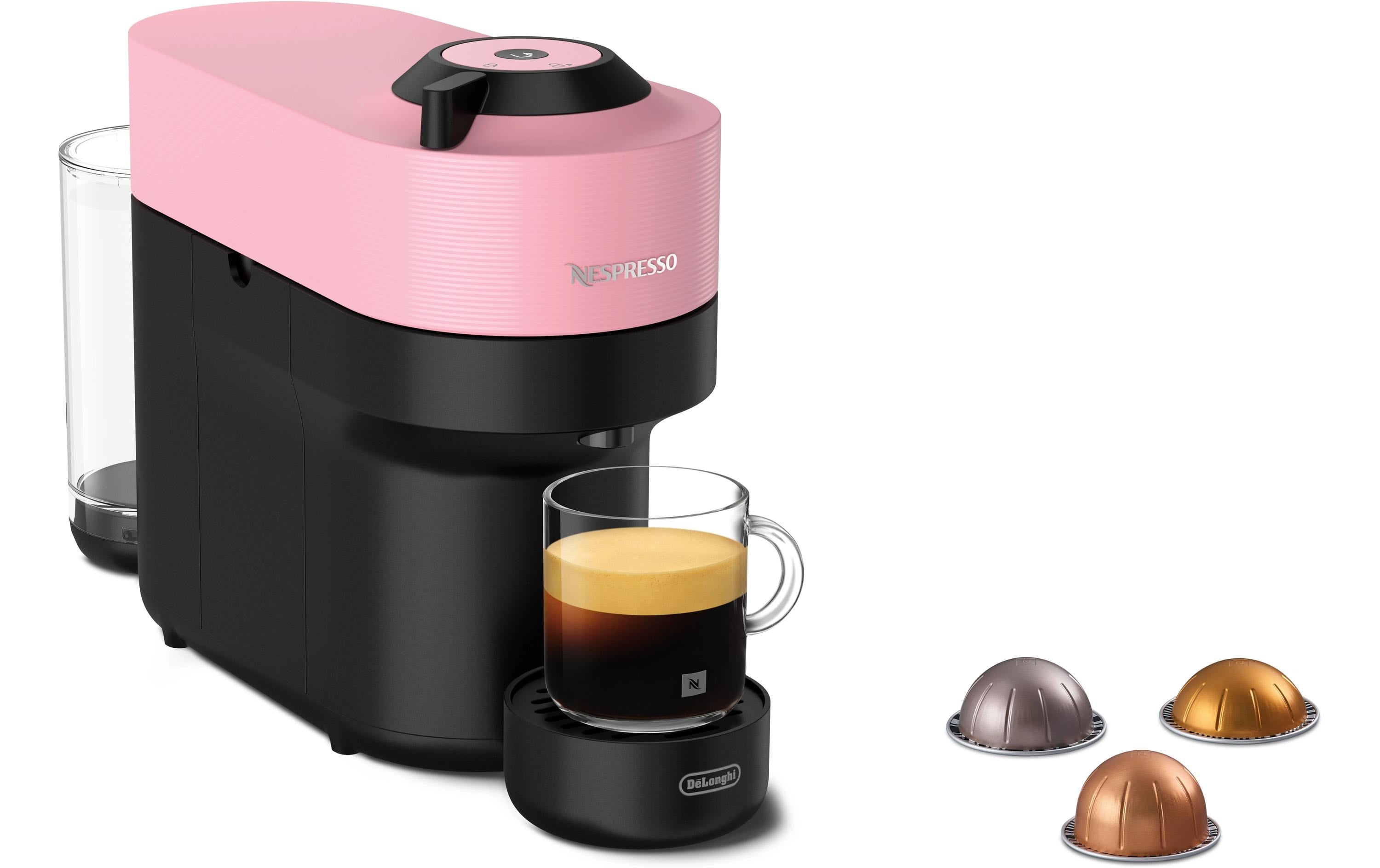 De'Longhi Kaffeemaschine Nespresso Vertuo Pop ENV90 Rosa/Schwarz