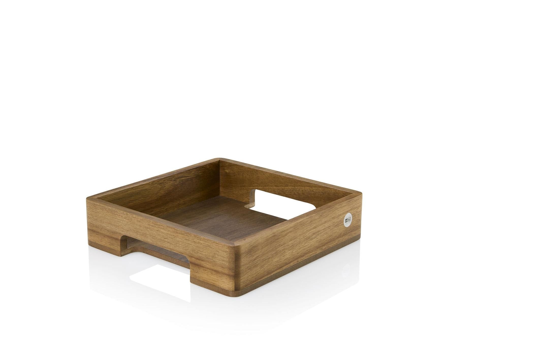 AdHoc Serviertablett Serve Square 25 x 25 cm, Walnuss