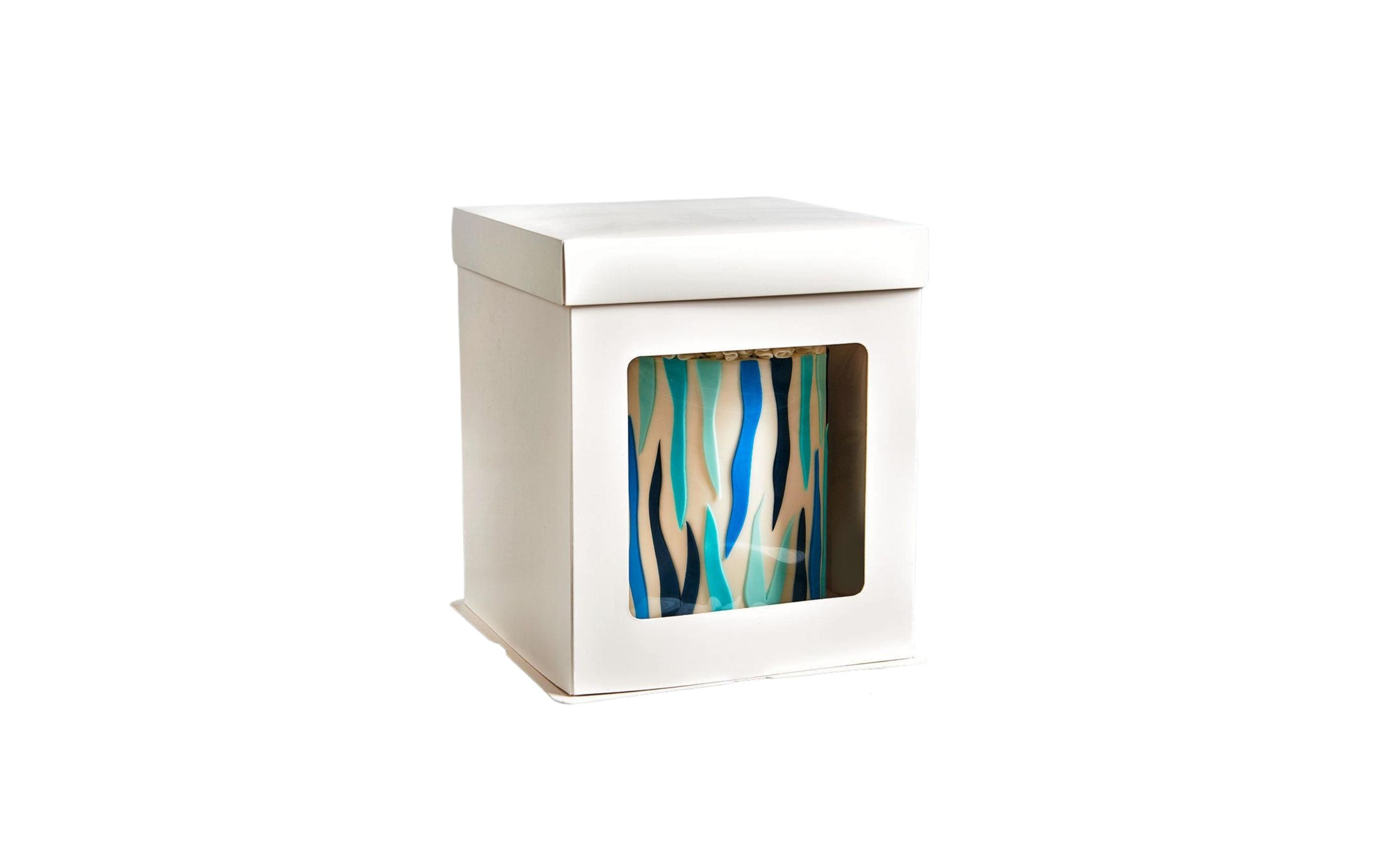Funcakes Hohe Tortenbox Weiss, 21 x 21 x 23.5 cm