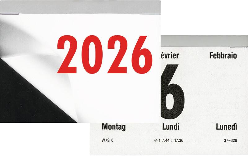 Biella Abreisskalender 10.8 x 8 cm, quer, 384 Blatt