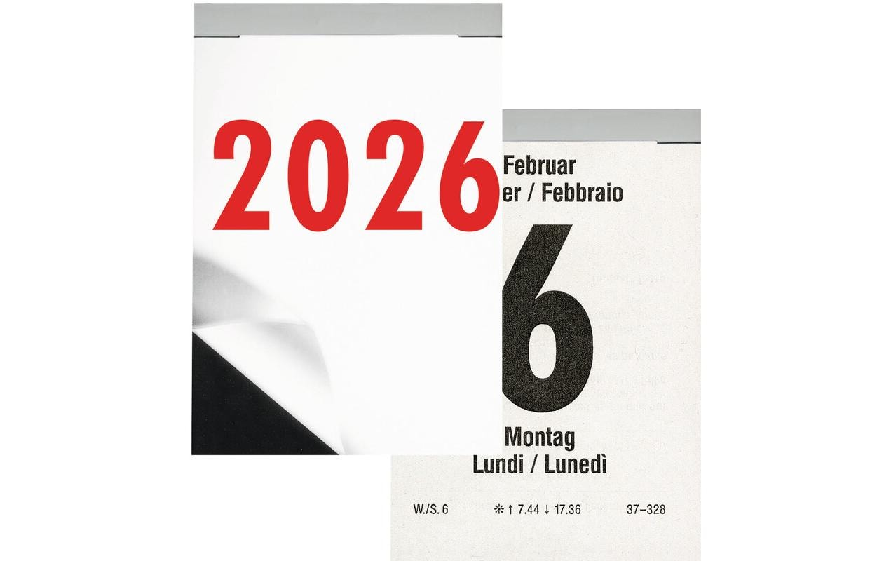 Biella Abreisskalender Abreisskalender Tag 6.5 x 9.8 cm, hoch