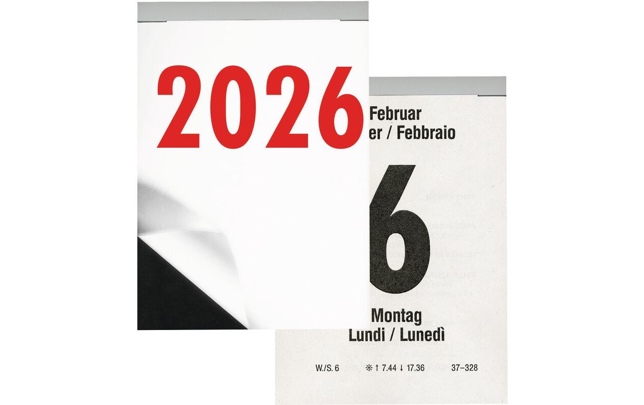 Biella Abreisskalender 9.8 x 14.2 cm, hoch, 396 Blatt