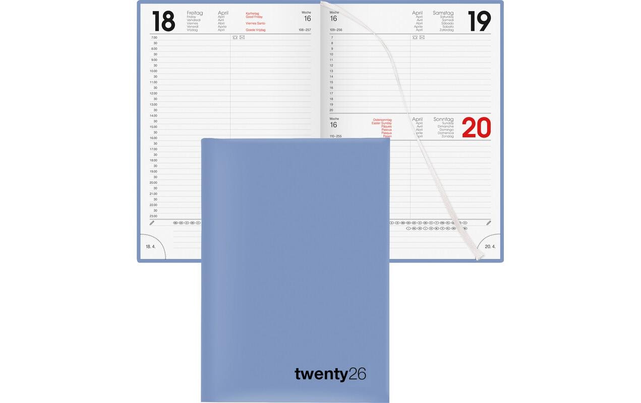 Biella Geschäftsagenda Colorful Blau, 1T/1S, 14.5 x 20.5 cm