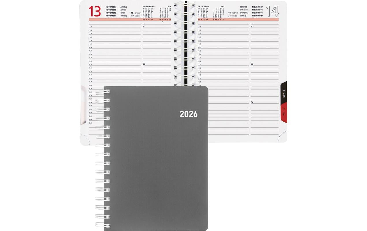 Biella Geschäftsagenda Registra plus Wire-O 14.5 x 20.5 cm