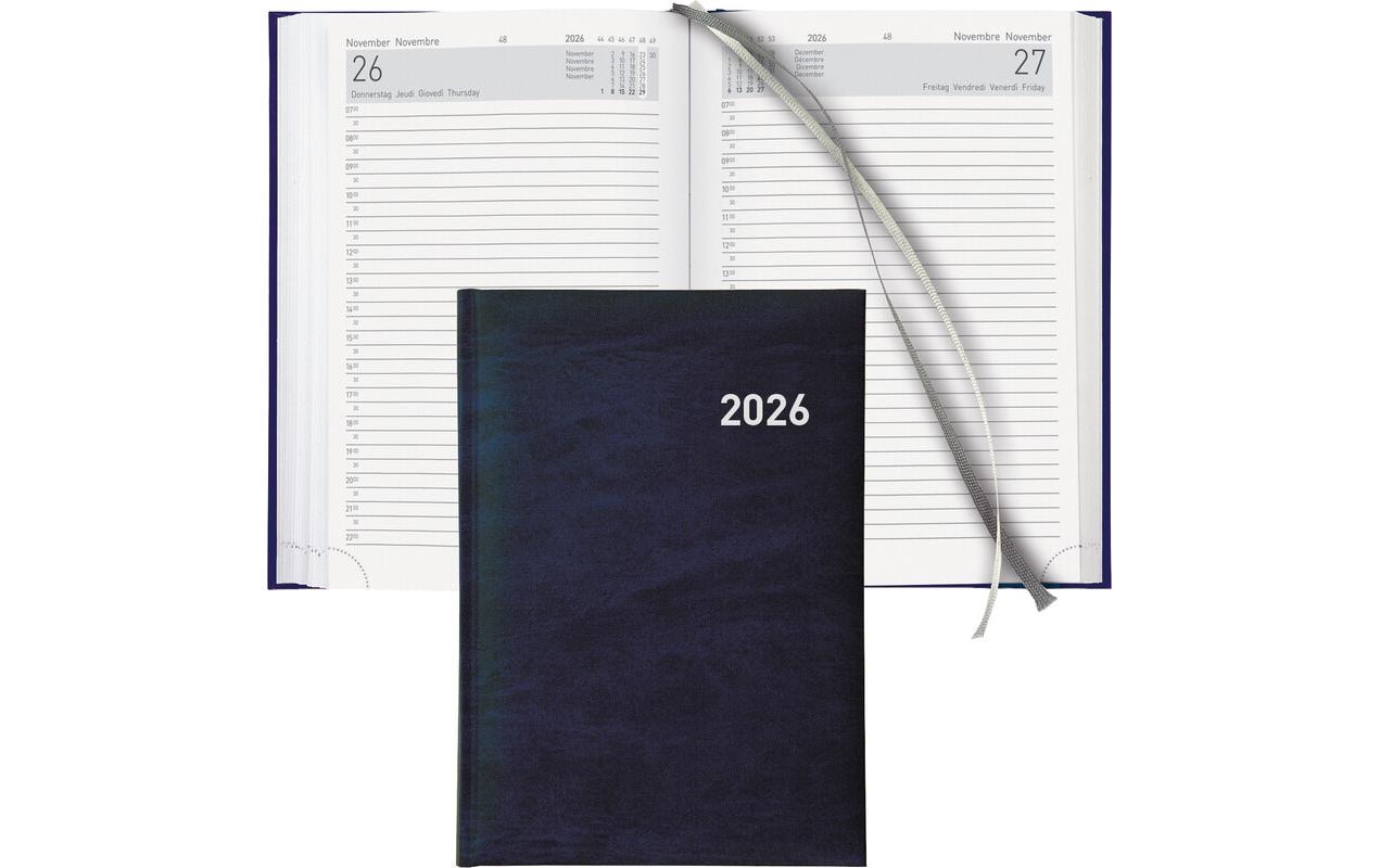 Biella Geschäftsagenda Executive Dunkelblau, 14.5 x 20.5 cm