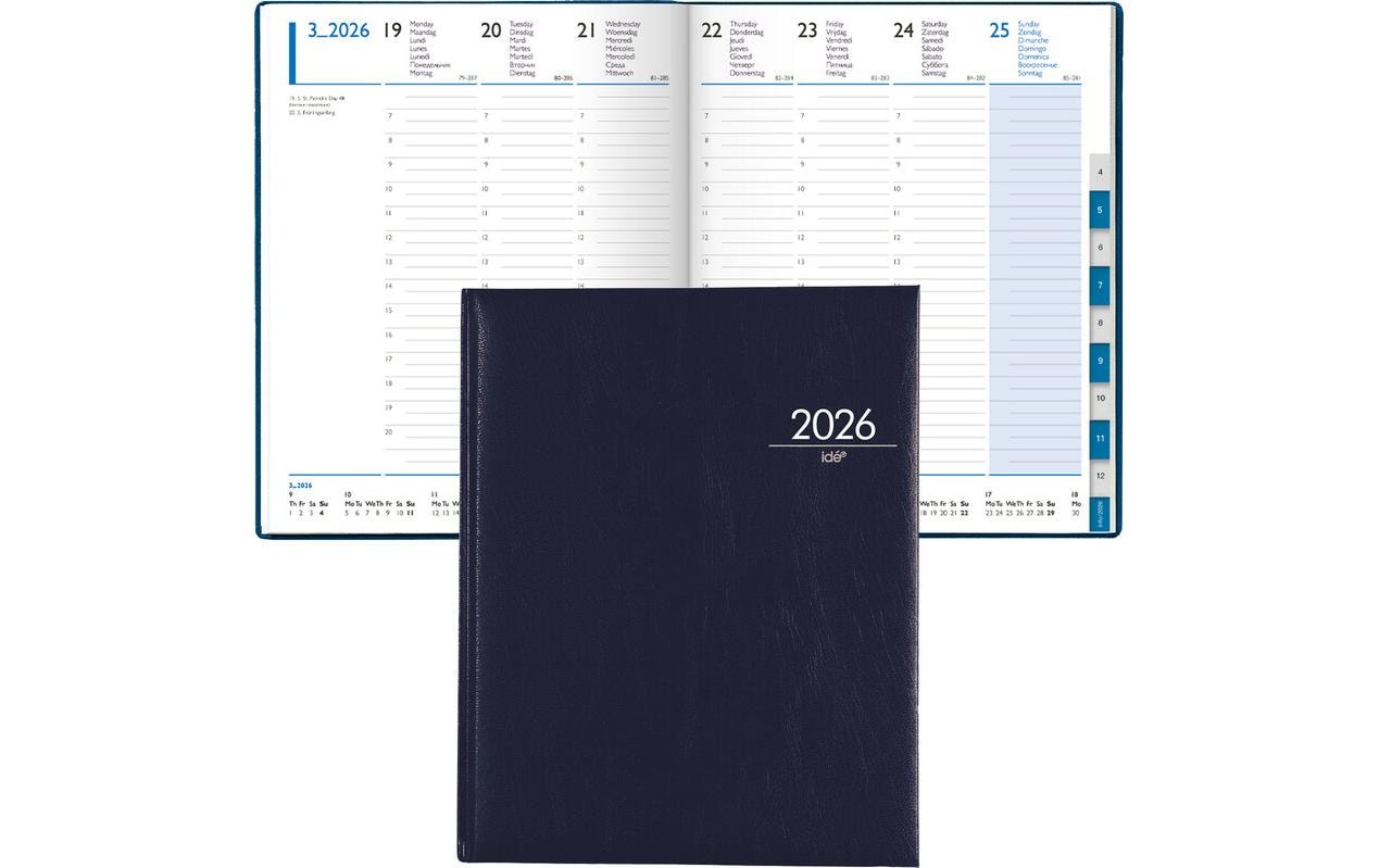 Simplex Wochenagenda Business Timer 14.8 x 20.8 cm, 2026, Dunkelblau