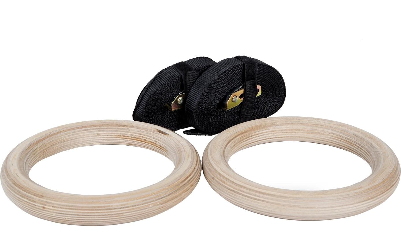 Fitcom Turnringe aus Holz inkl. Gurte