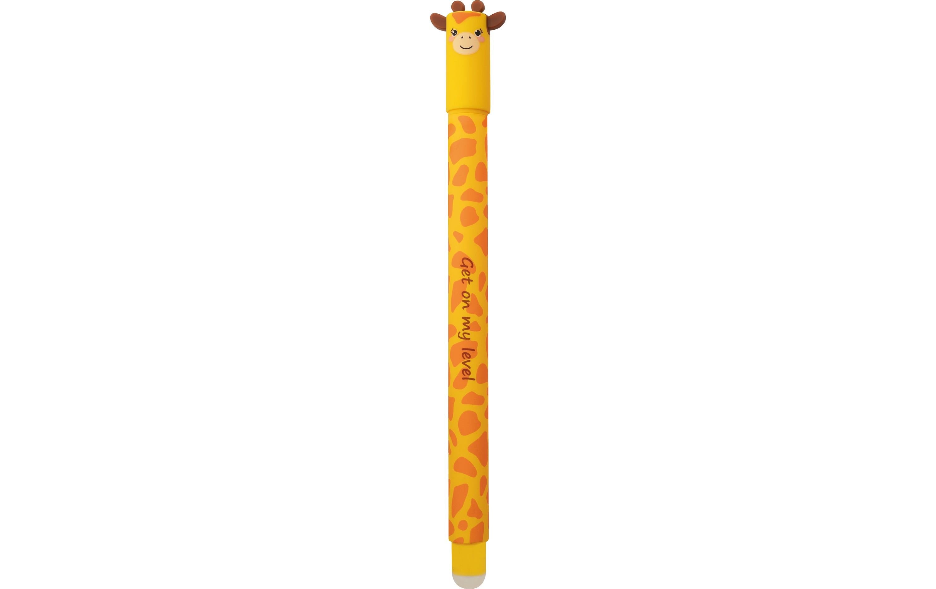 Eberhard Faber Gelschreiber Animal Erase It Giraffe 0.7 mm, Gelb