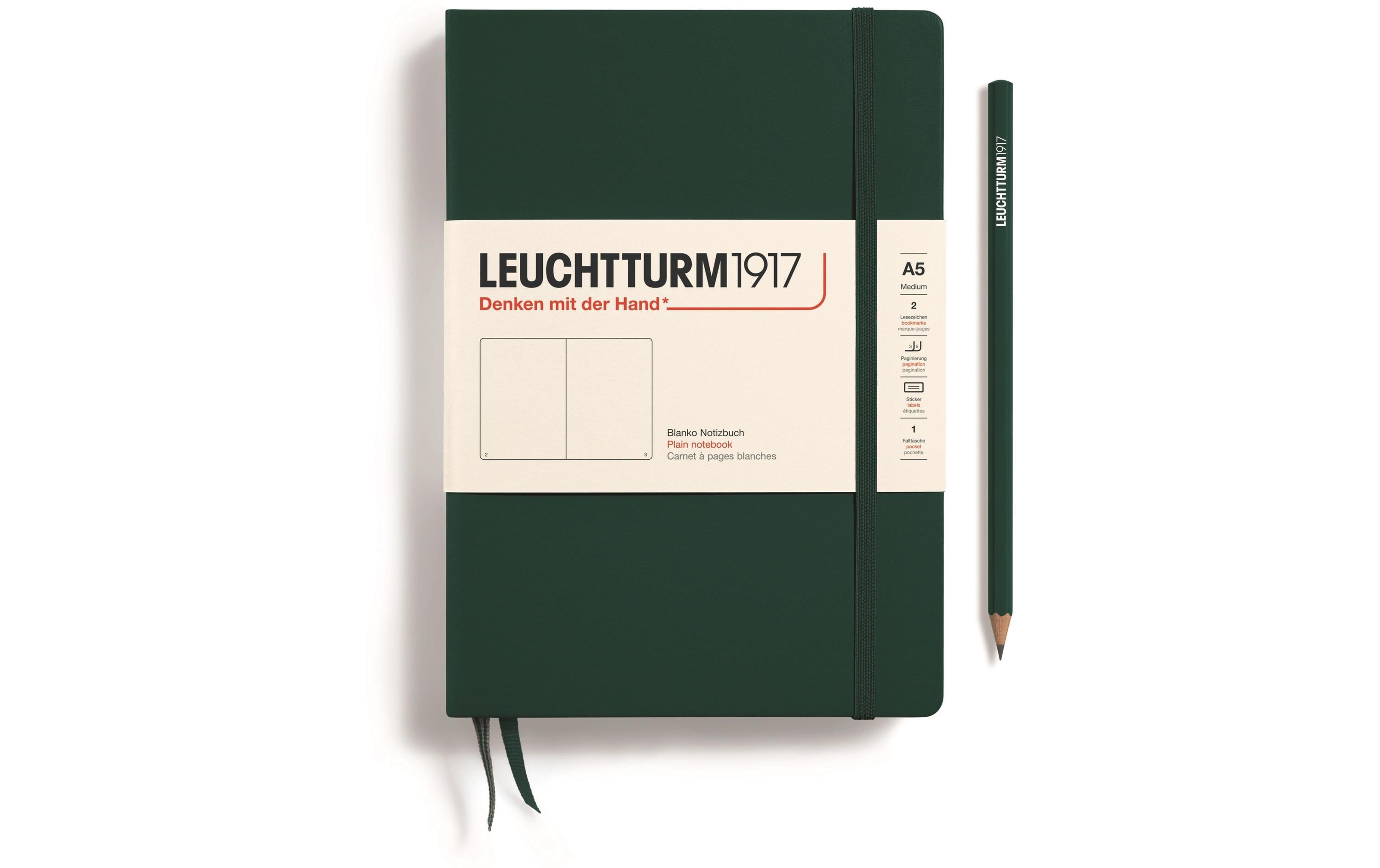 Leuchtturm Notizbuch Medium A5, Blanko, Forest