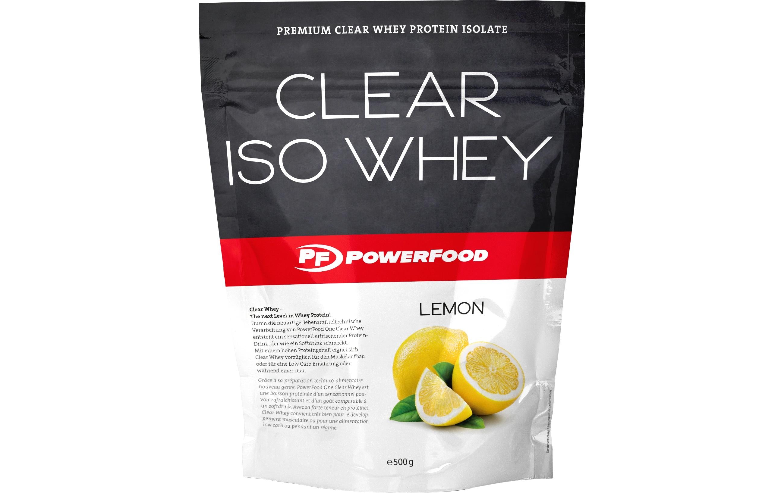 PowerFood One Pulver Clear Iso Whey Zitrone 550 g