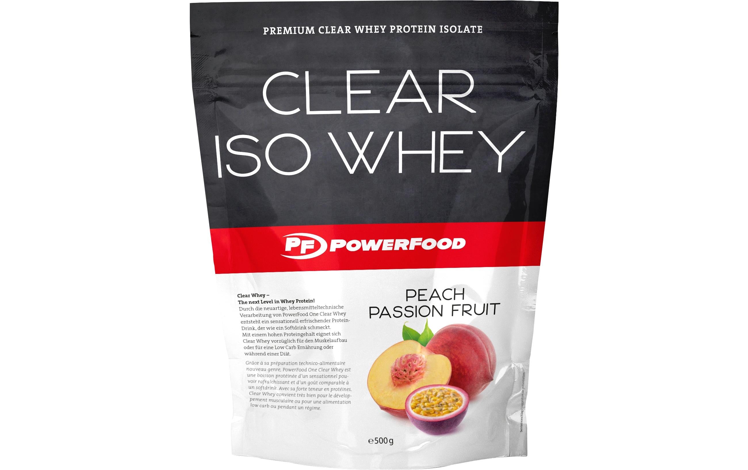 PowerFood One Pulver Clear Iso Whey Passionsfrucht/Pfirsich 550 g