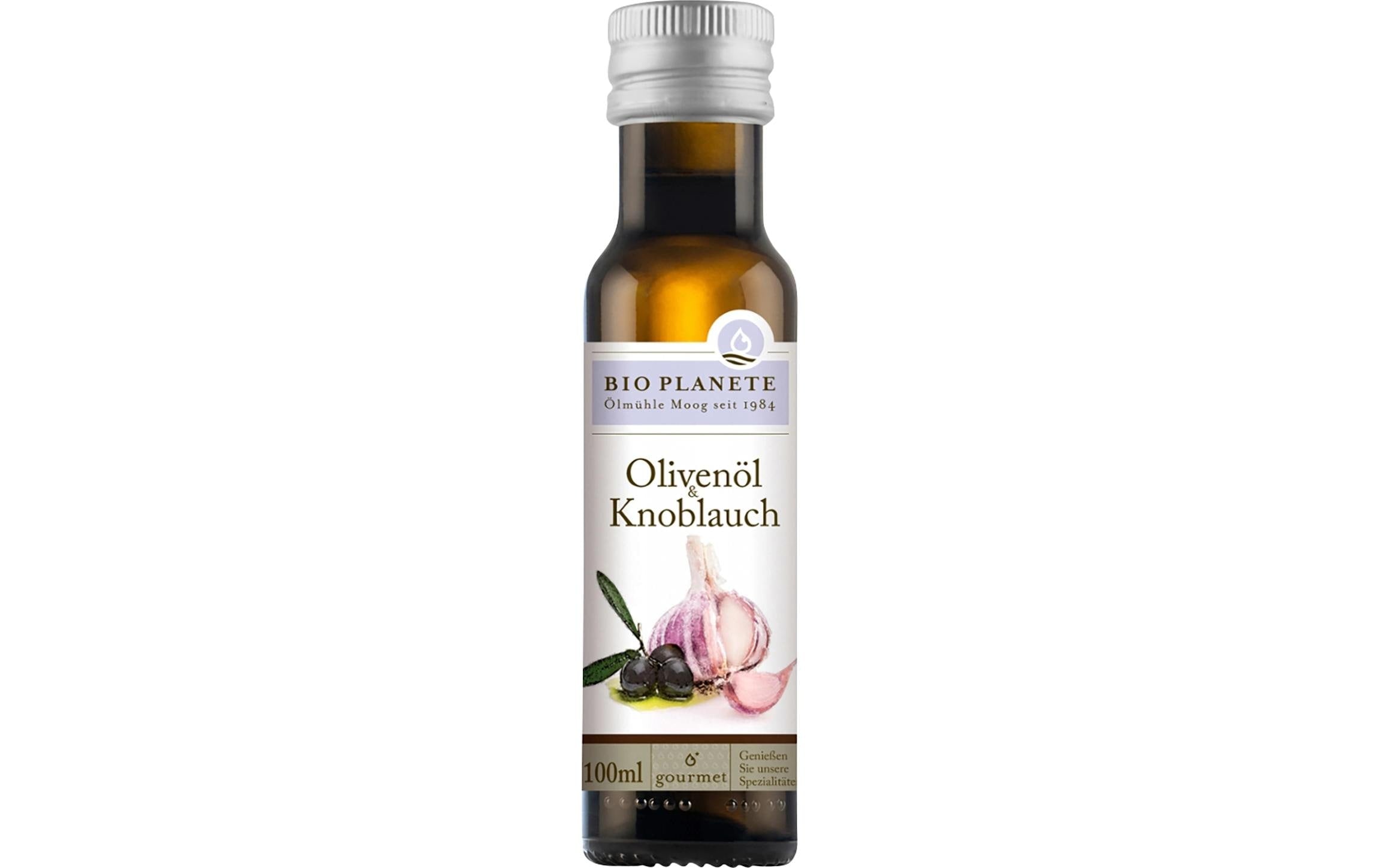 Bio Planete Olivenöl und Knoblauch 100 ml