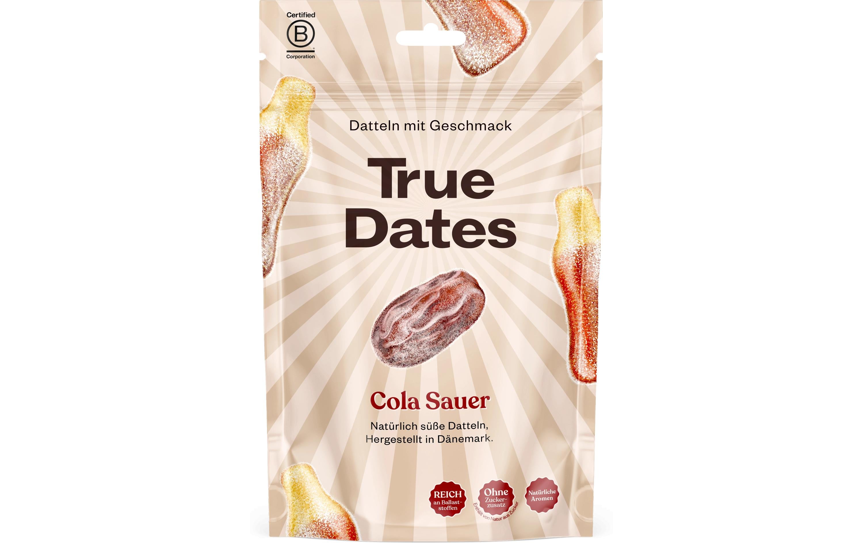 True Gum True Dates – Saure Cola 100g