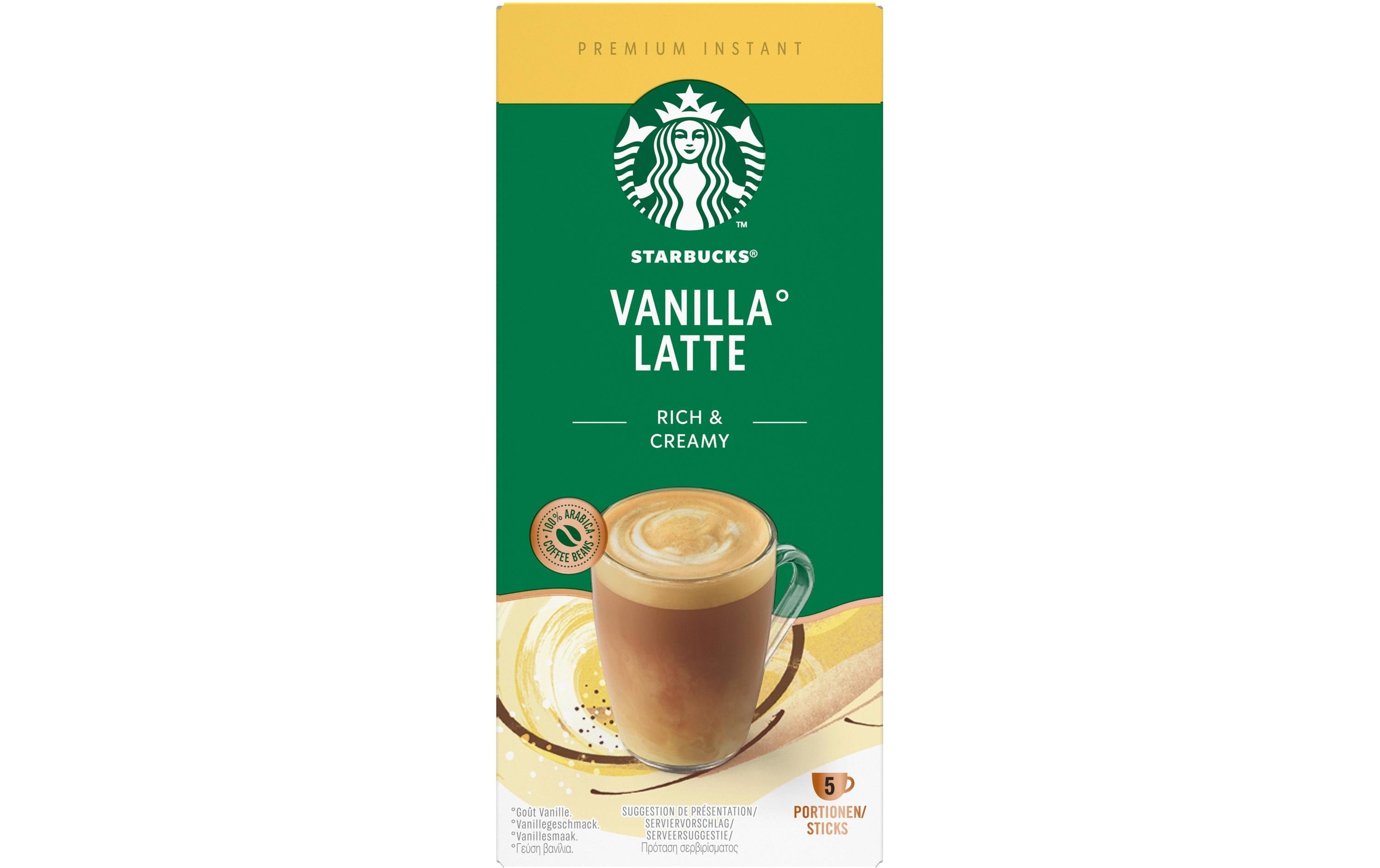 Starbucks Instant Kaffee Vanilla Latte 5 Stück