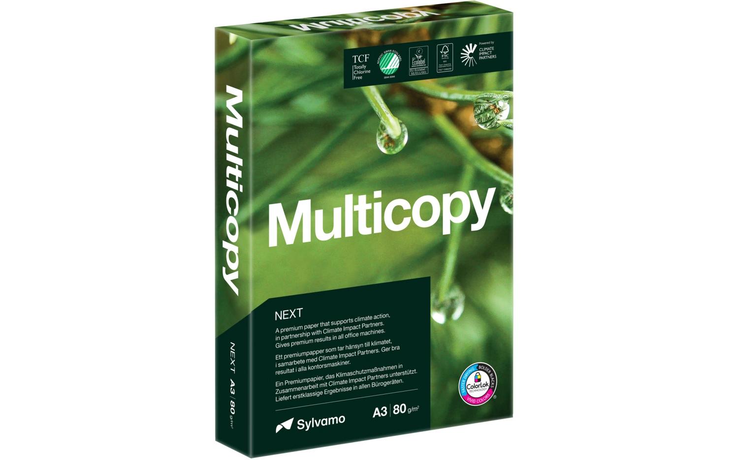 Multicopy Kopierpapier Next A3 (297 x 420 mm) Matt 500 Blätter Weiss