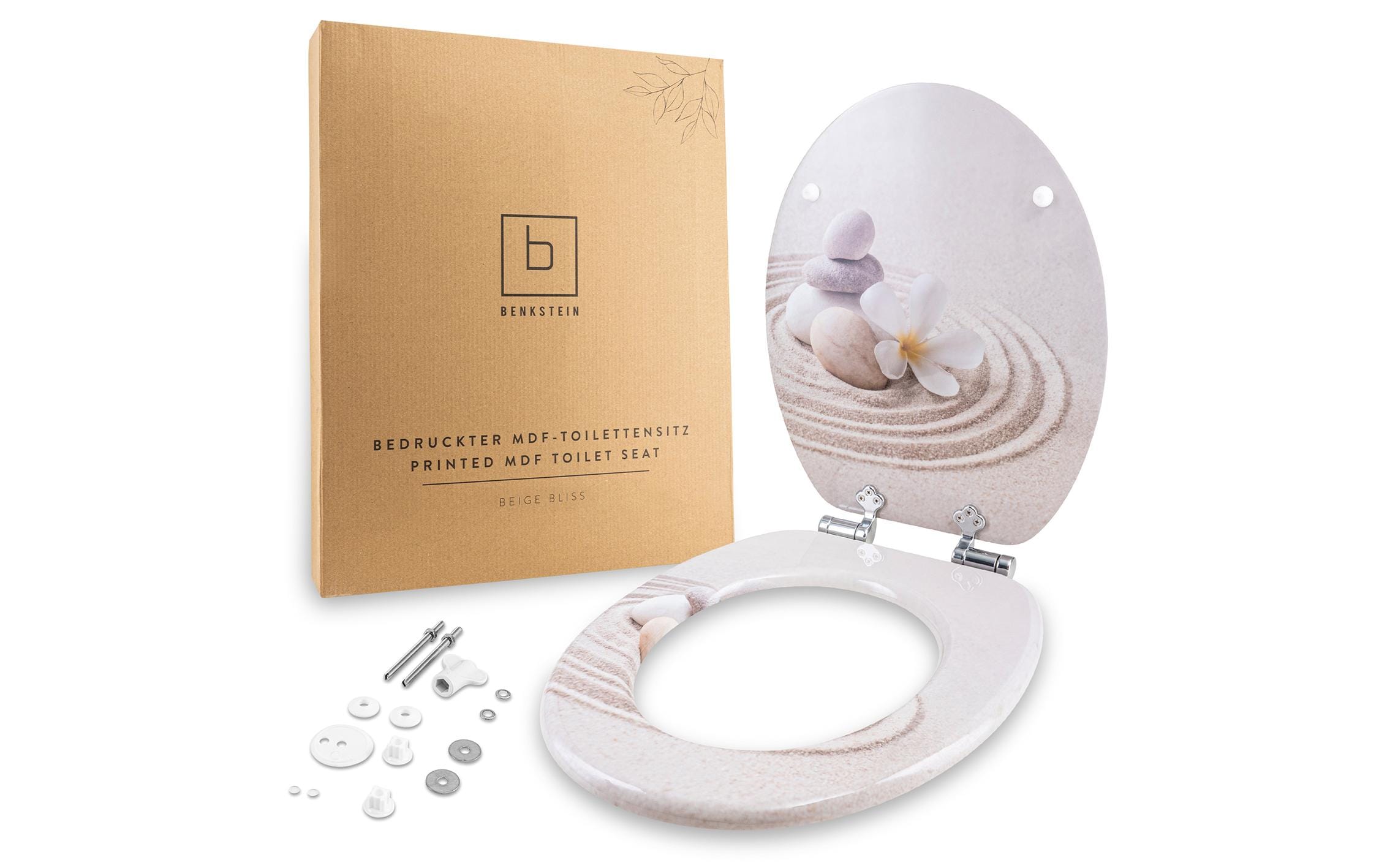 Benkstein Toilettensitz MDF, Beige
