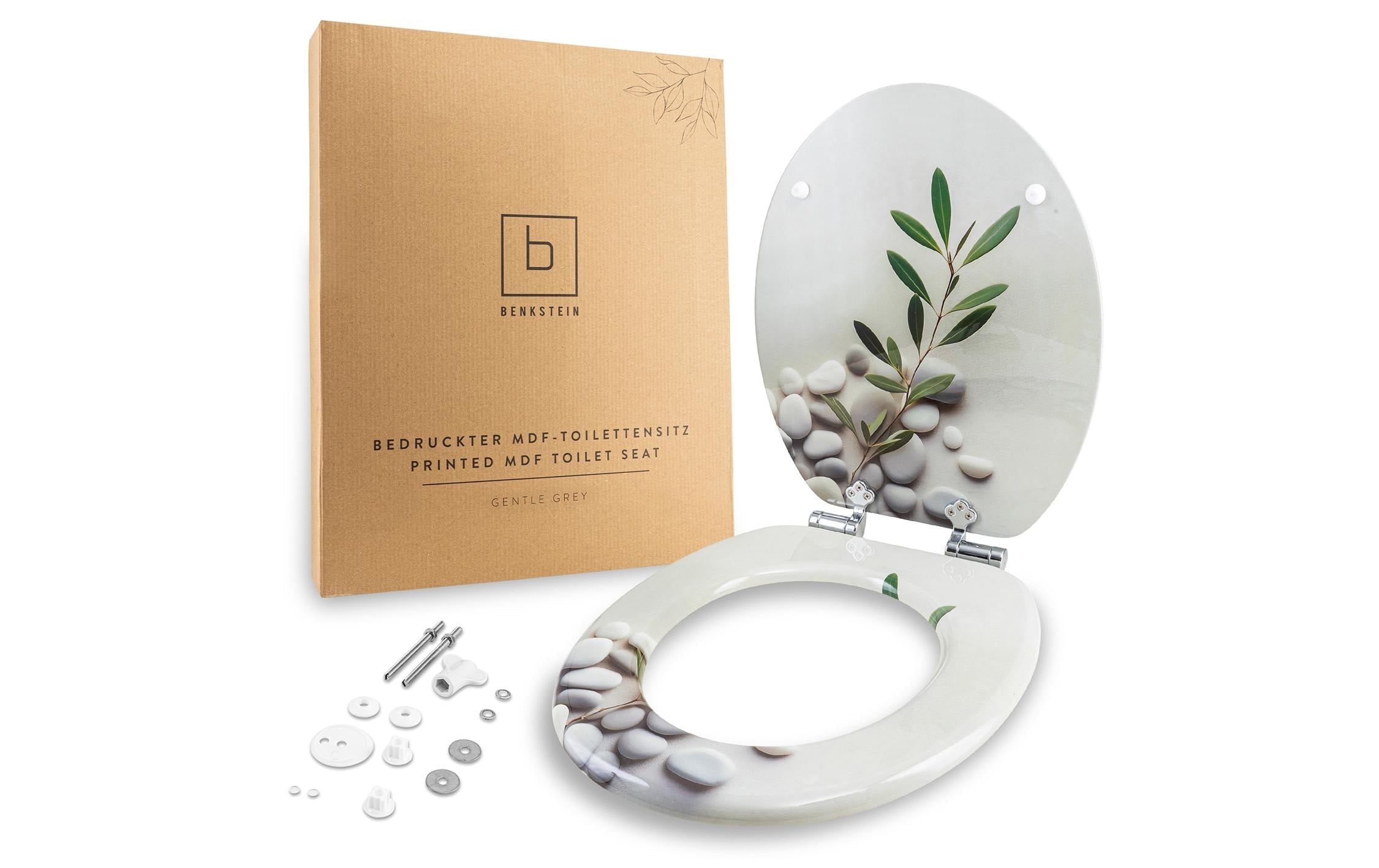 Benkstein Toilettensitz MDF, Hellgrau