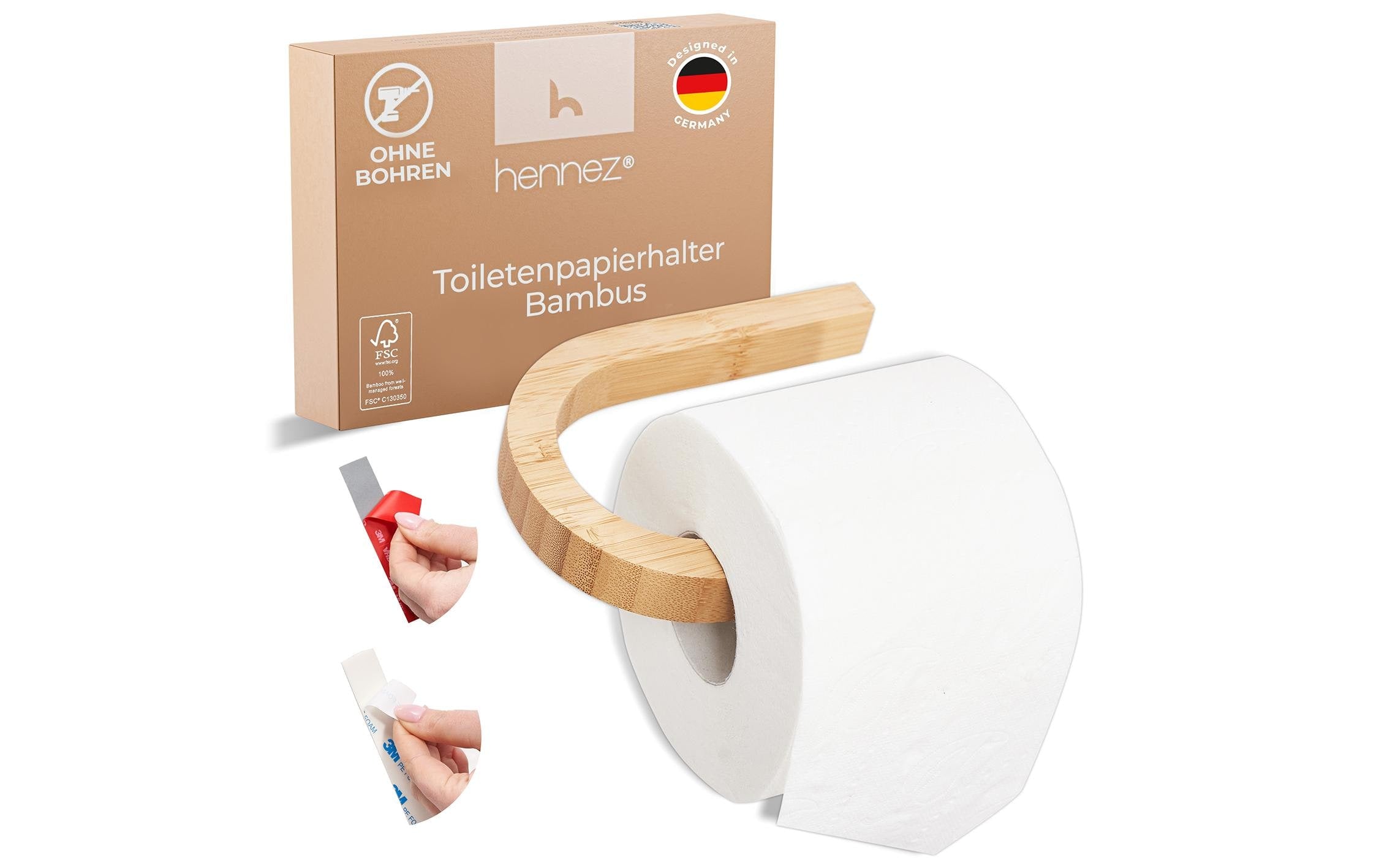 Hennez Toilettenpapierhalter Evan Nature