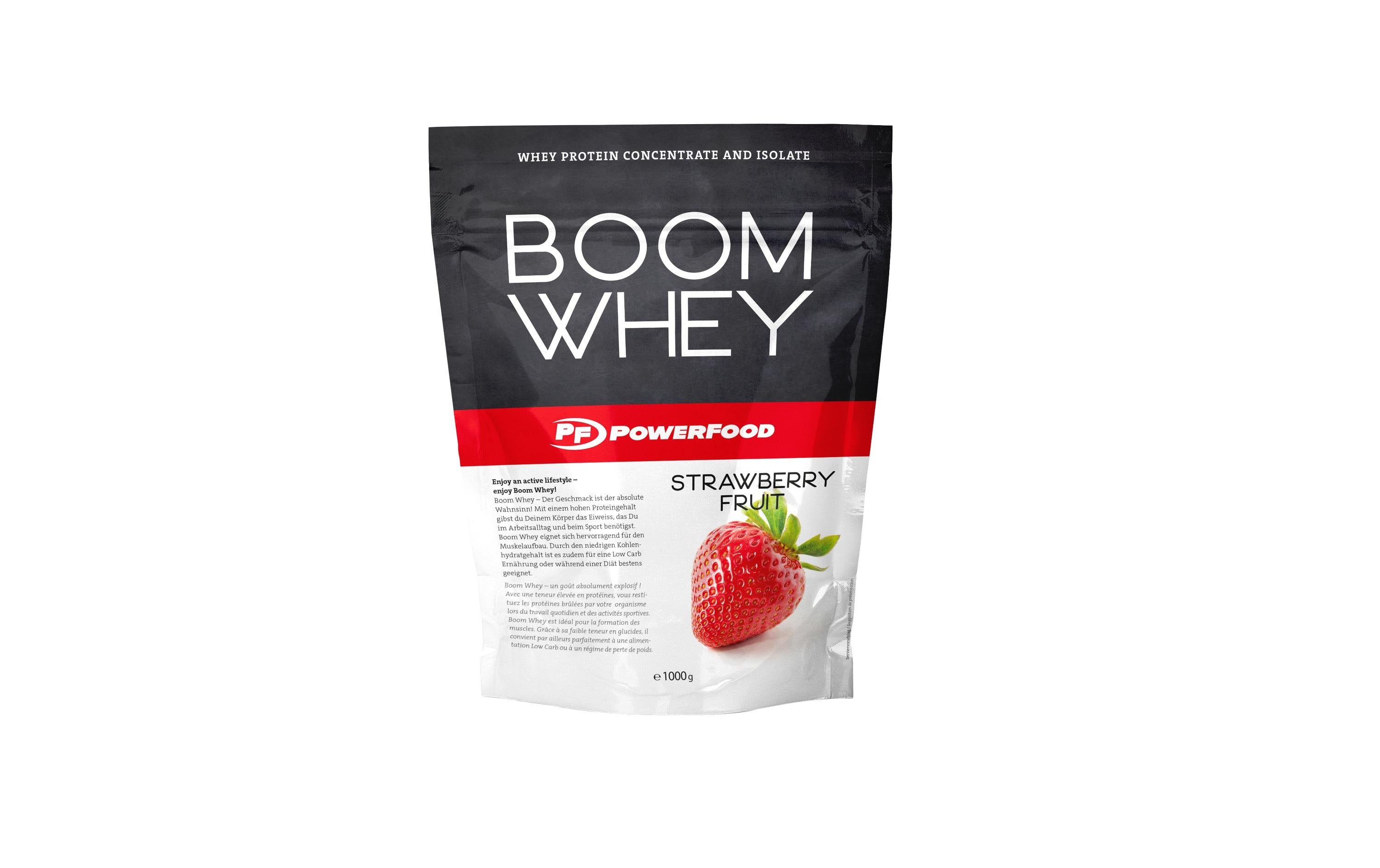 PowerFood One Pulver One Boom Whey Erdbeere 1000 g