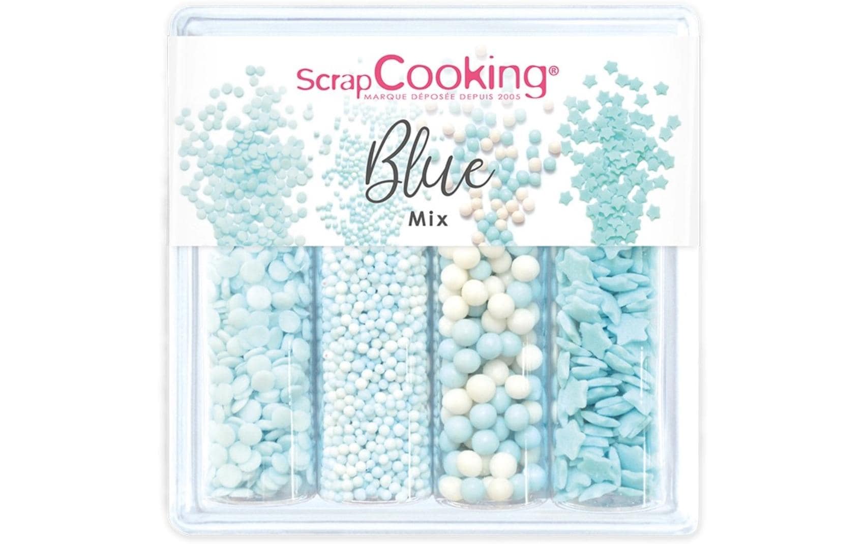 ScrapCooking Zuckerstreusel Mix Blau 64 g, 4 Stück