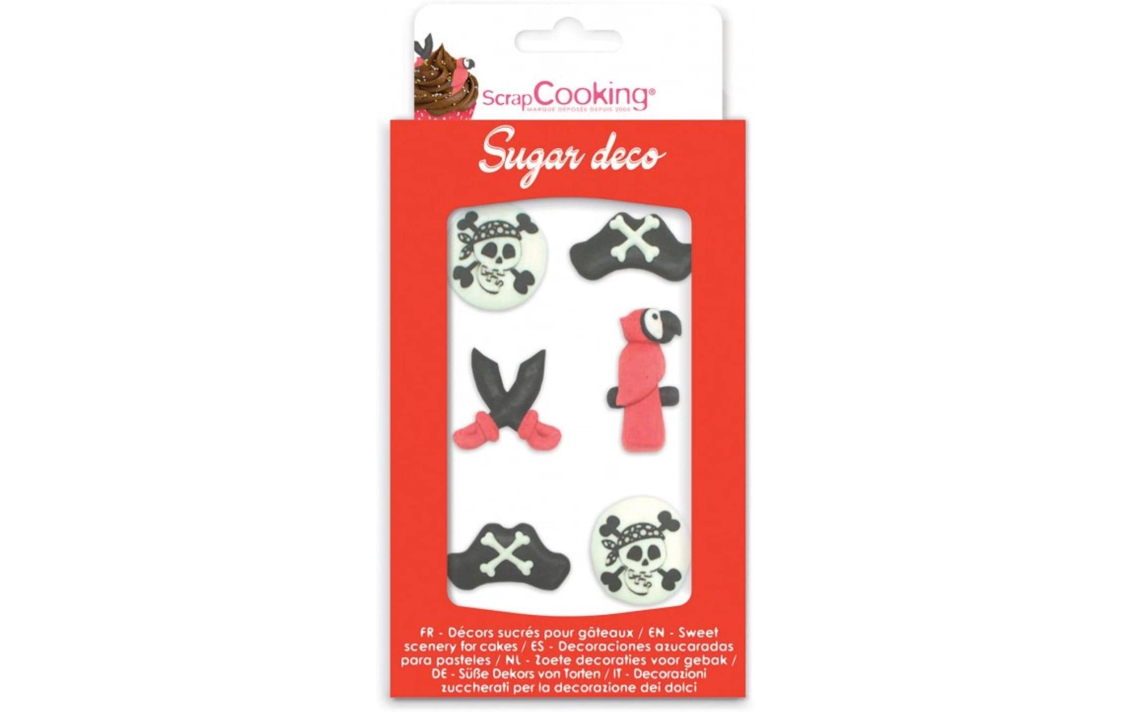 ScrapCooking Zuckerdekore Pirat 6 Stück