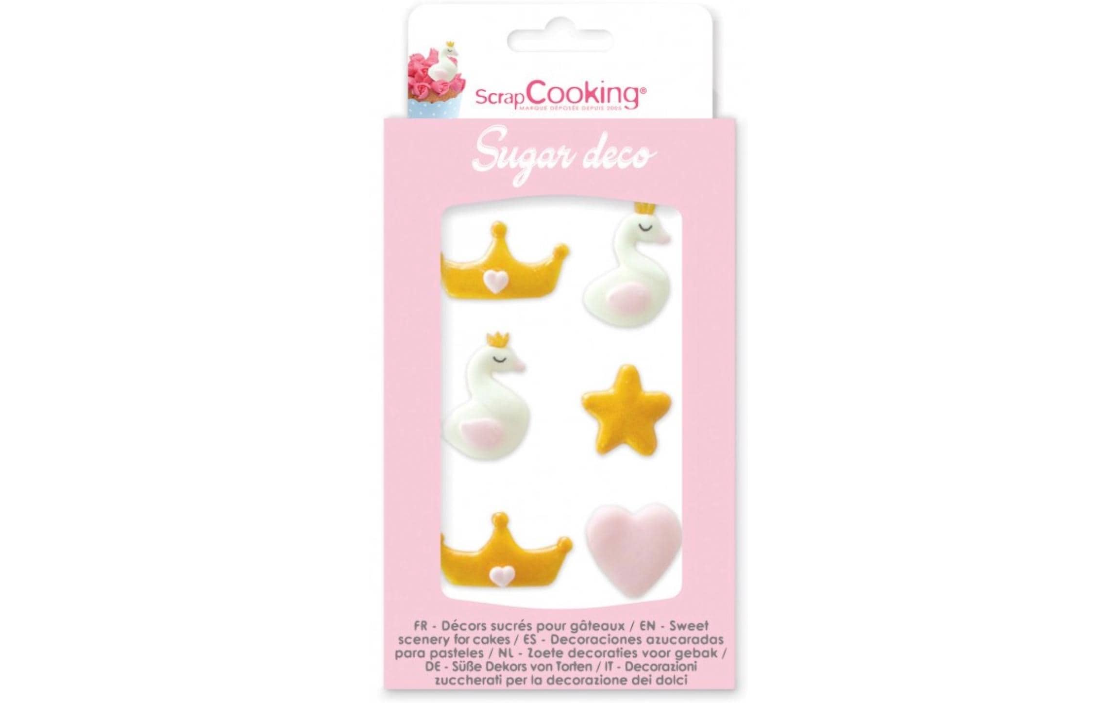 ScrapCooking Zuckerdekore Prinzessin 6 Stück