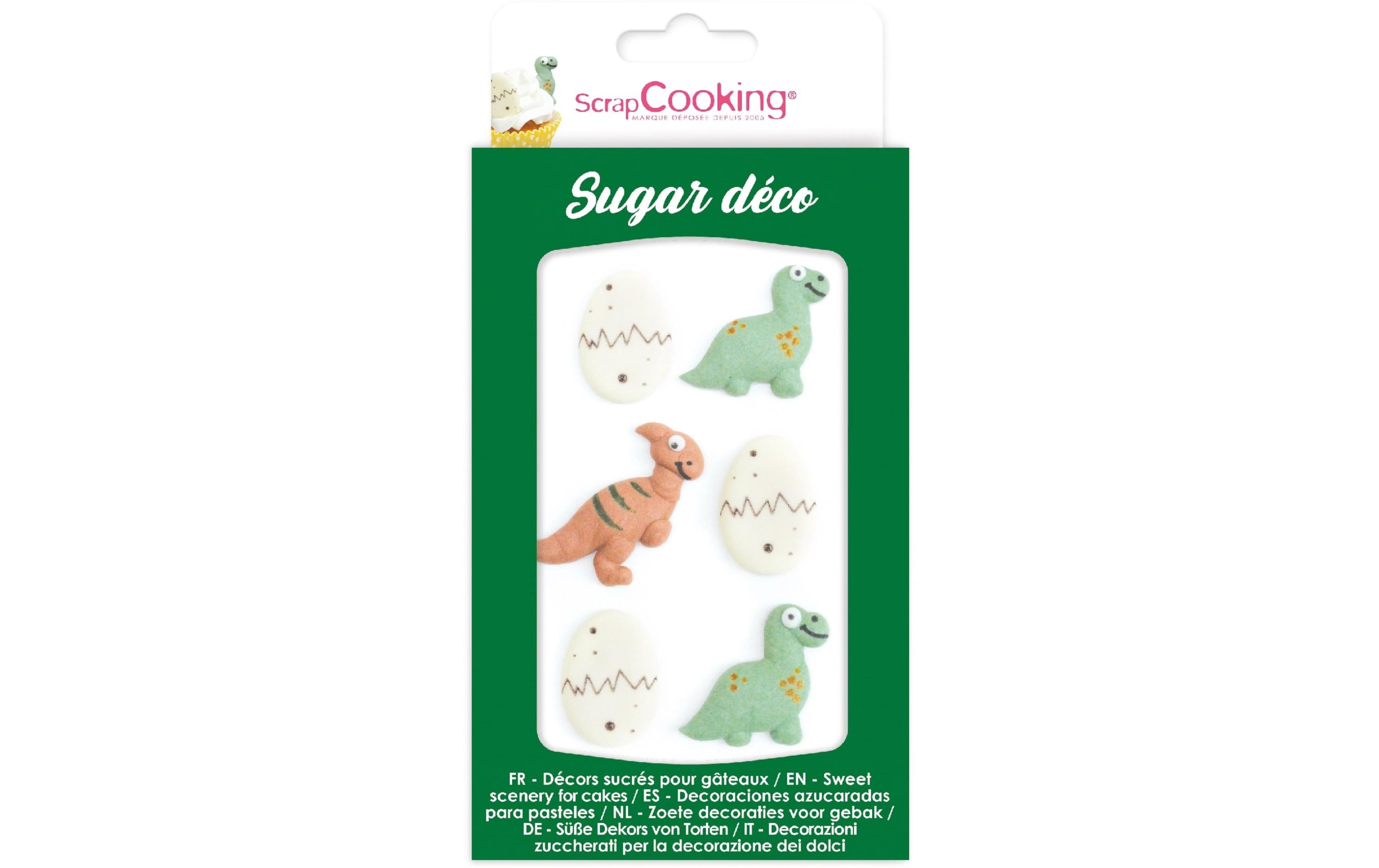 ScrapCooking Zuckerdekore Dino 6 Stück