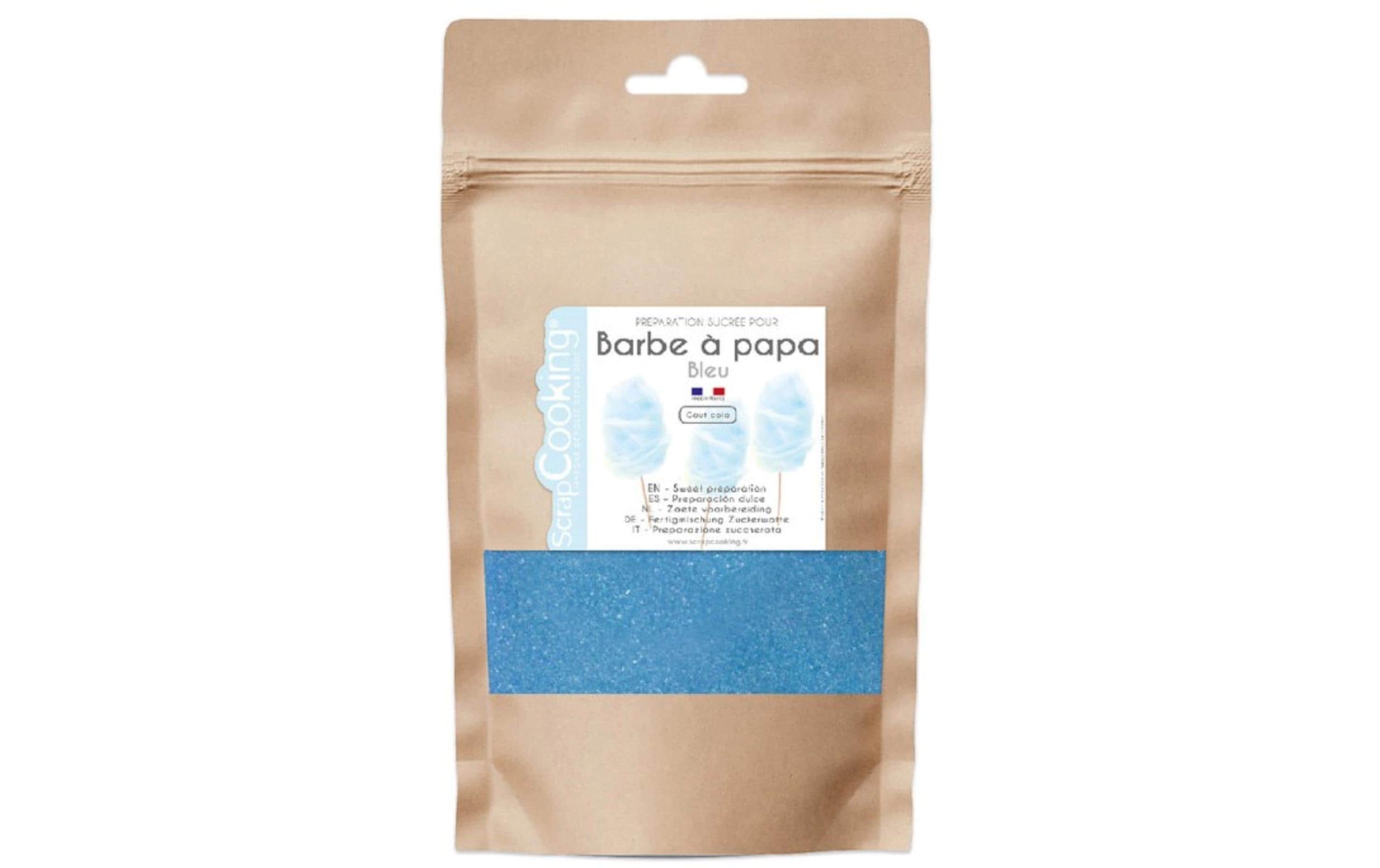ScrapCooking Fertigmischung Zuckerwatte Colageschmack Blau 160 g